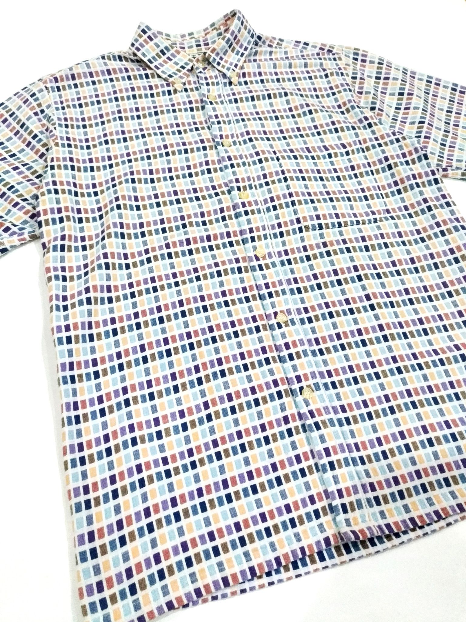 Designer × Japanese Brand RARE! VTG MELTING POT STUDIO MODERN ART VIBRANT SHIRT Size US M / EU 48-50 / 2 - 4 Thumbnail