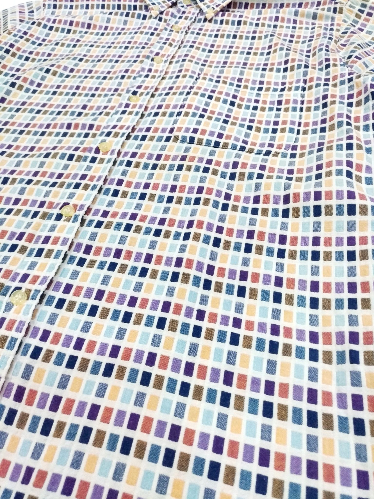Designer × Japanese Brand RARE! VTG MELTING POT STUDIO MODERN ART VIBRANT SHIRT Size US M / EU 48-50 / 2 - 7 Thumbnail