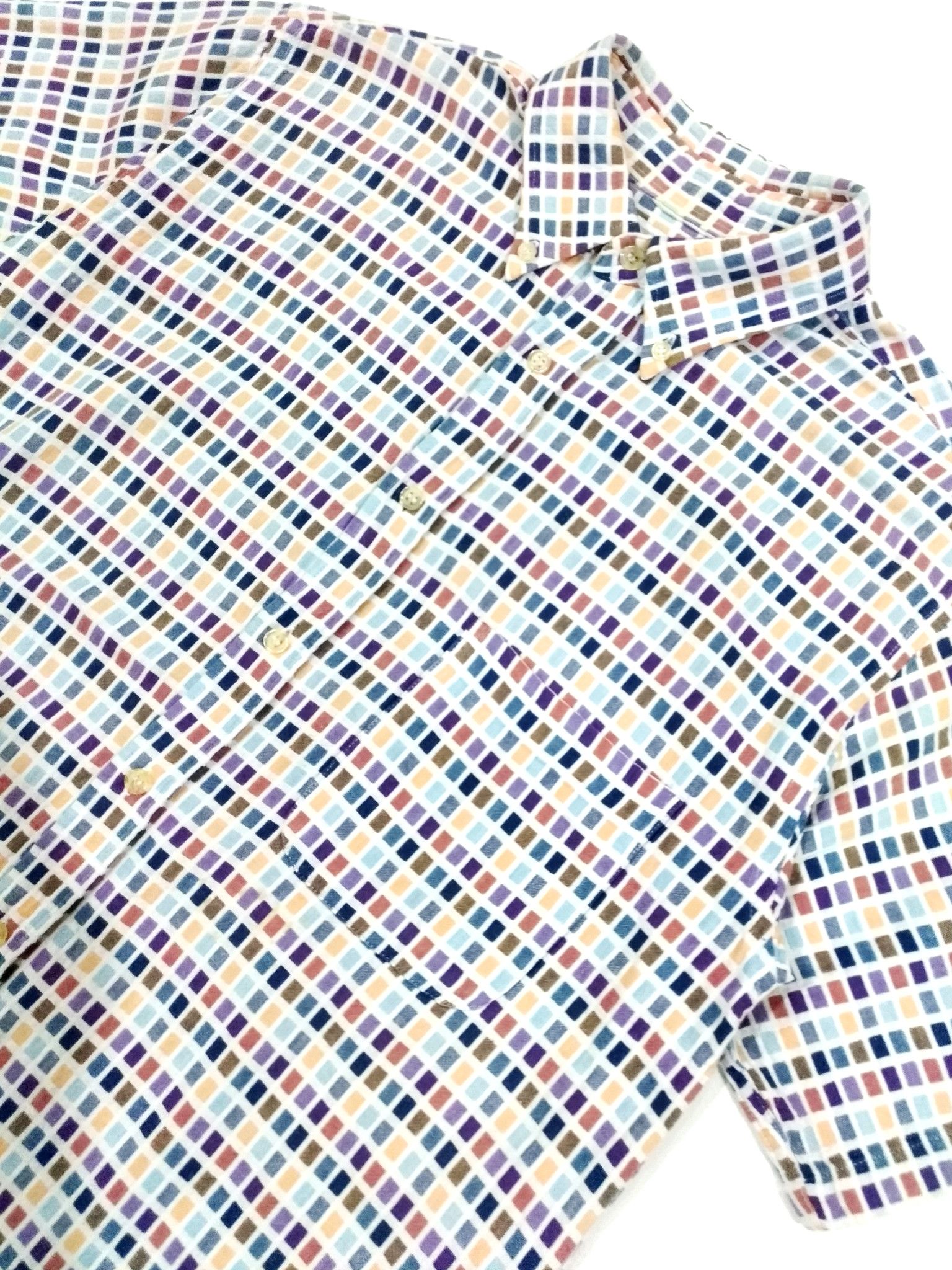 Designer × Japanese Brand RARE! VTG MELTING POT STUDIO MODERN ART VIBRANT SHIRT Size US M / EU 48-50 / 2 - 5 Thumbnail