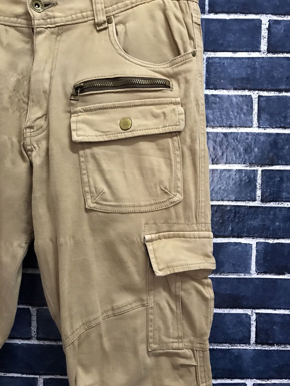 Designer × Japanese Brand Semantic Design Japan Cargo Bush Pants Skinny stretchable Size US 31 - 4 Thumbnail