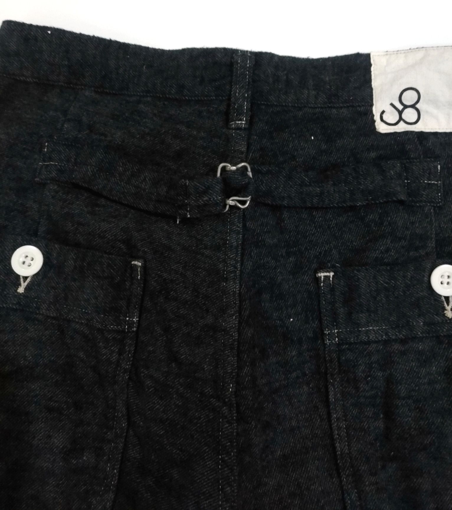 Japanese Brand × Johnbull × KOJIMA GENES RARE! JOHN BULL KOJIMA BLACK BUCKLE BACK PANTS Size US 28 / EU 44 - 4 Thumbnail
