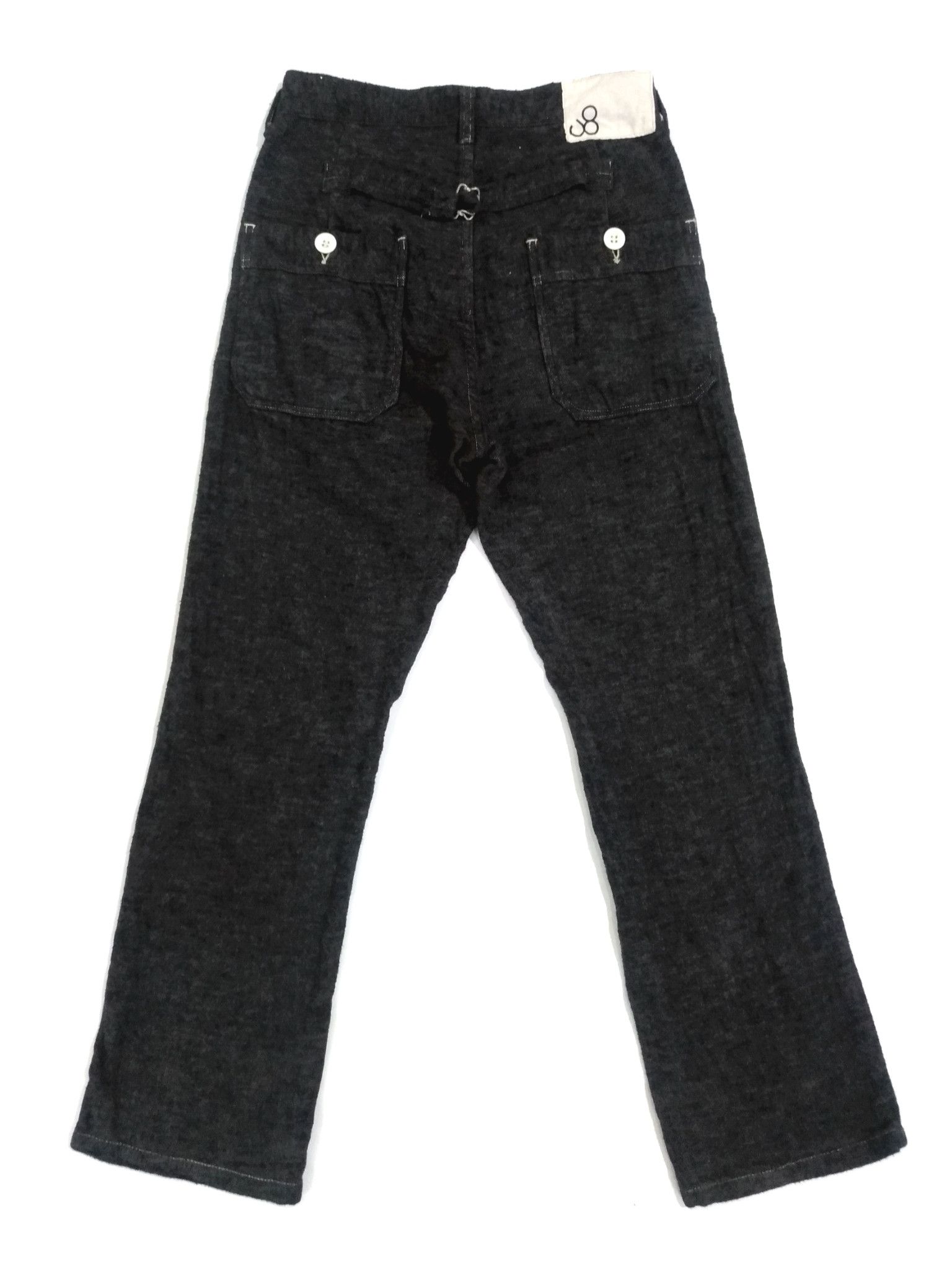 Japanese Brand × Johnbull × KOJIMA GENES RARE! JOHN BULL KOJIMA BLACK BUCKLE BACK PANTS Size US 28 / EU 44 - 1 Thumbnail
