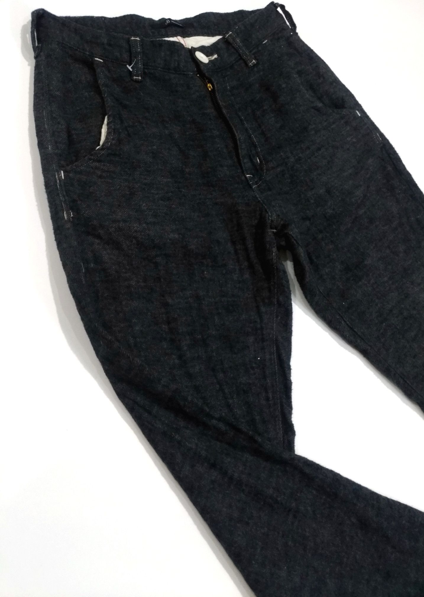 Japanese Brand × Johnbull × KOJIMA GENES RARE! JOHN BULL KOJIMA BLACK BUCKLE BACK PANTS Size US 28 / EU 44 - 6 Thumbnail