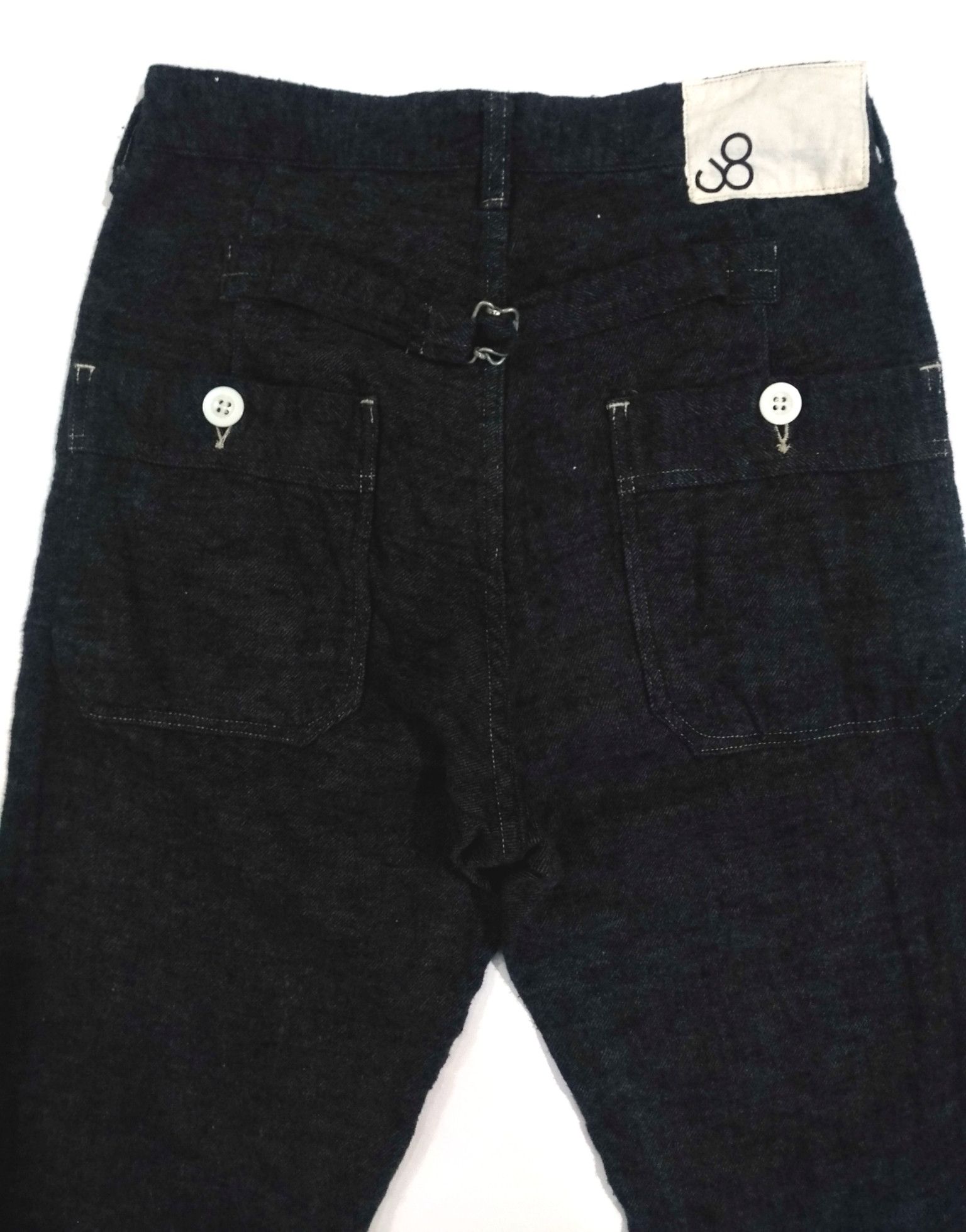 Japanese Brand × Johnbull × KOJIMA GENES RARE! JOHN BULL KOJIMA BLACK BUCKLE BACK PANTS Size US 28 / EU 44 - 3 Thumbnail