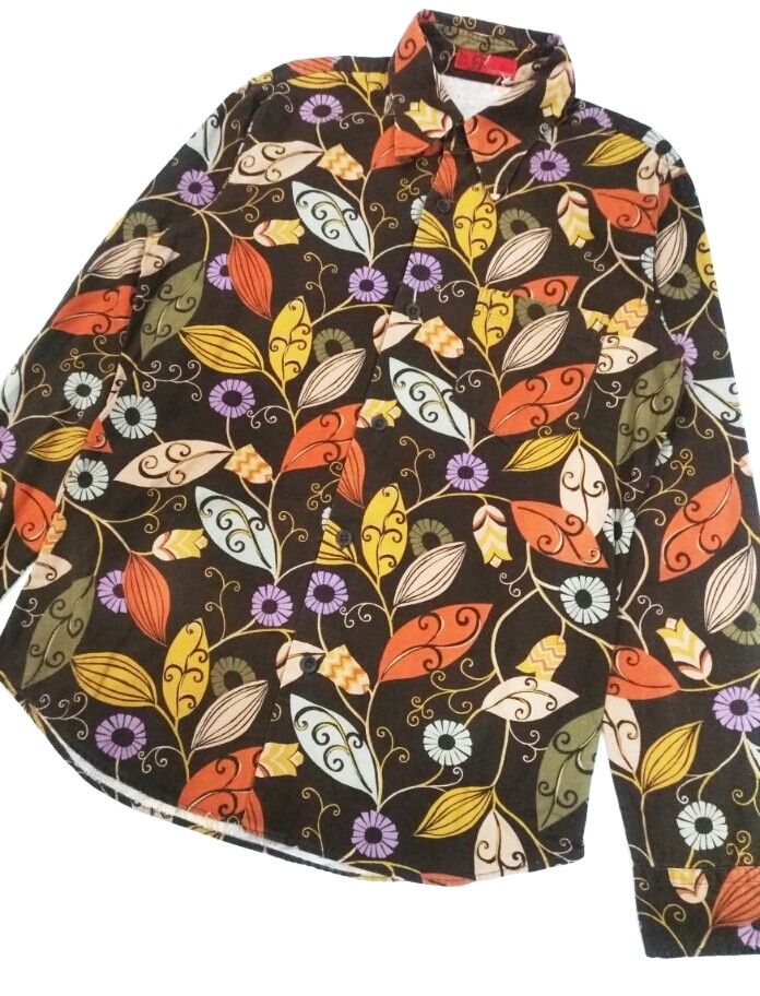 Designer × Japanese Brand VERY RARE! 291295=HOMME FLORAL L/SLEEVE SHIRT Size US S / EU 44-46 / 1 - 4 Thumbnail