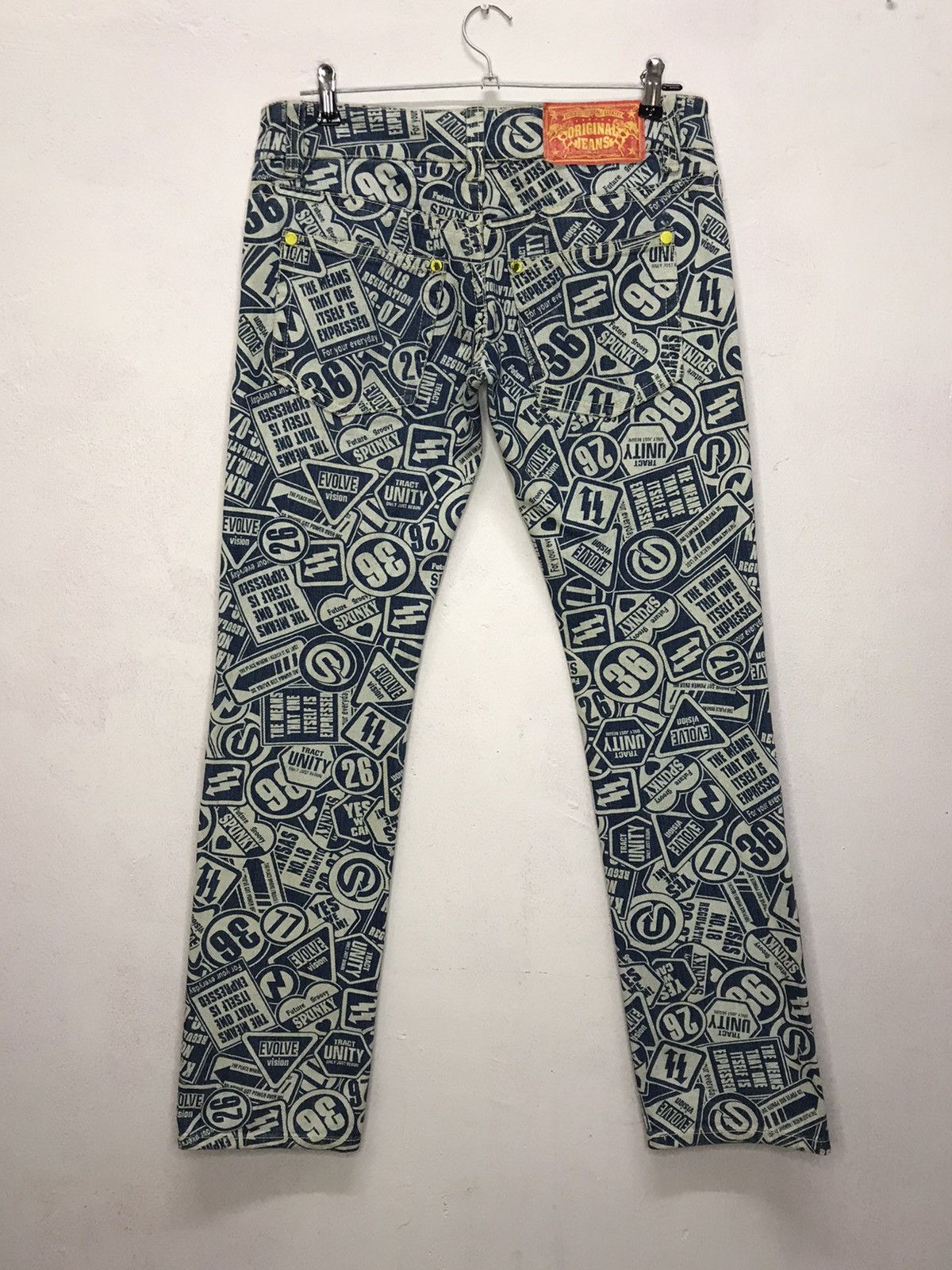 Japanese Brand Japanese Brand TVS Pop Art printed skinny denim pants Size US 30 / EU 46 - 5 Thumbnail