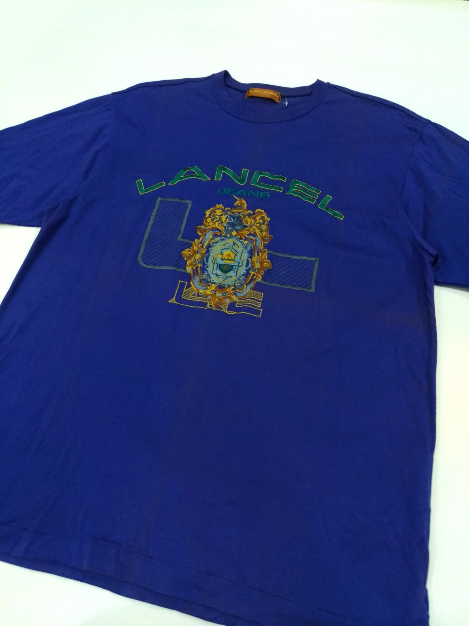 Designer × Lancel RARE! VTG LANCEL PARIS VIBRANT EMBROIDERED BIG LOGO Size US L / EU 52-54 / 3 - 3 Thumbnail