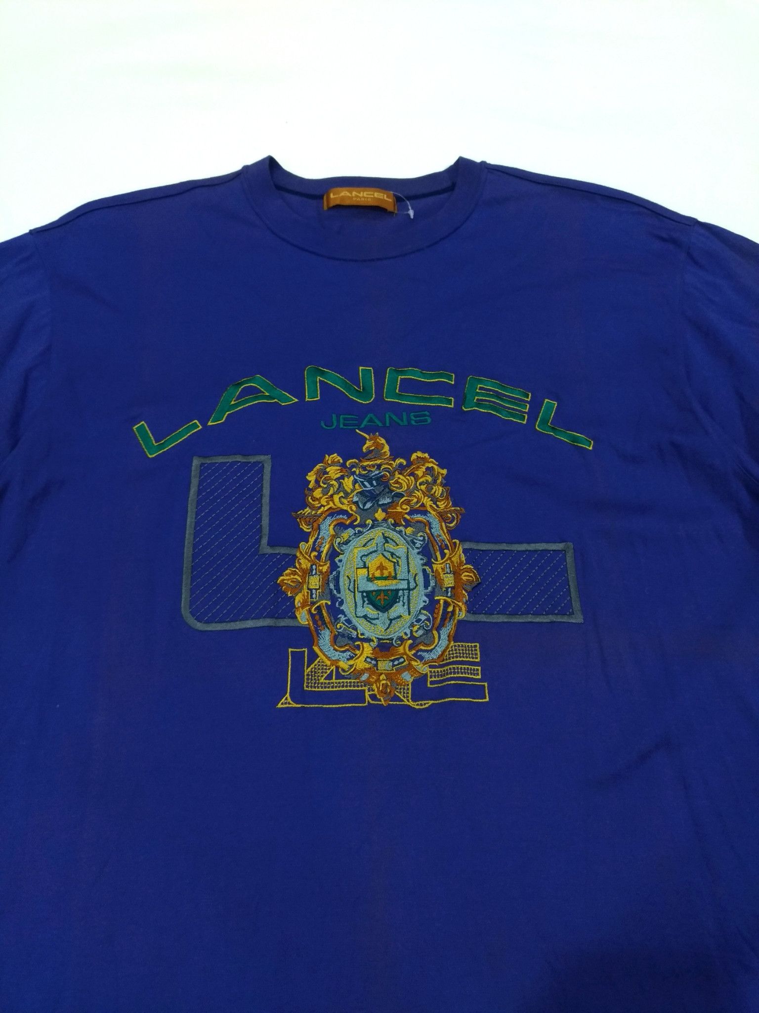 Designer × Lancel RARE! VTG LANCEL PARIS VIBRANT EMBROIDERED BIG LOGO Size US L / EU 52-54 / 3 - 2 Thumbnail