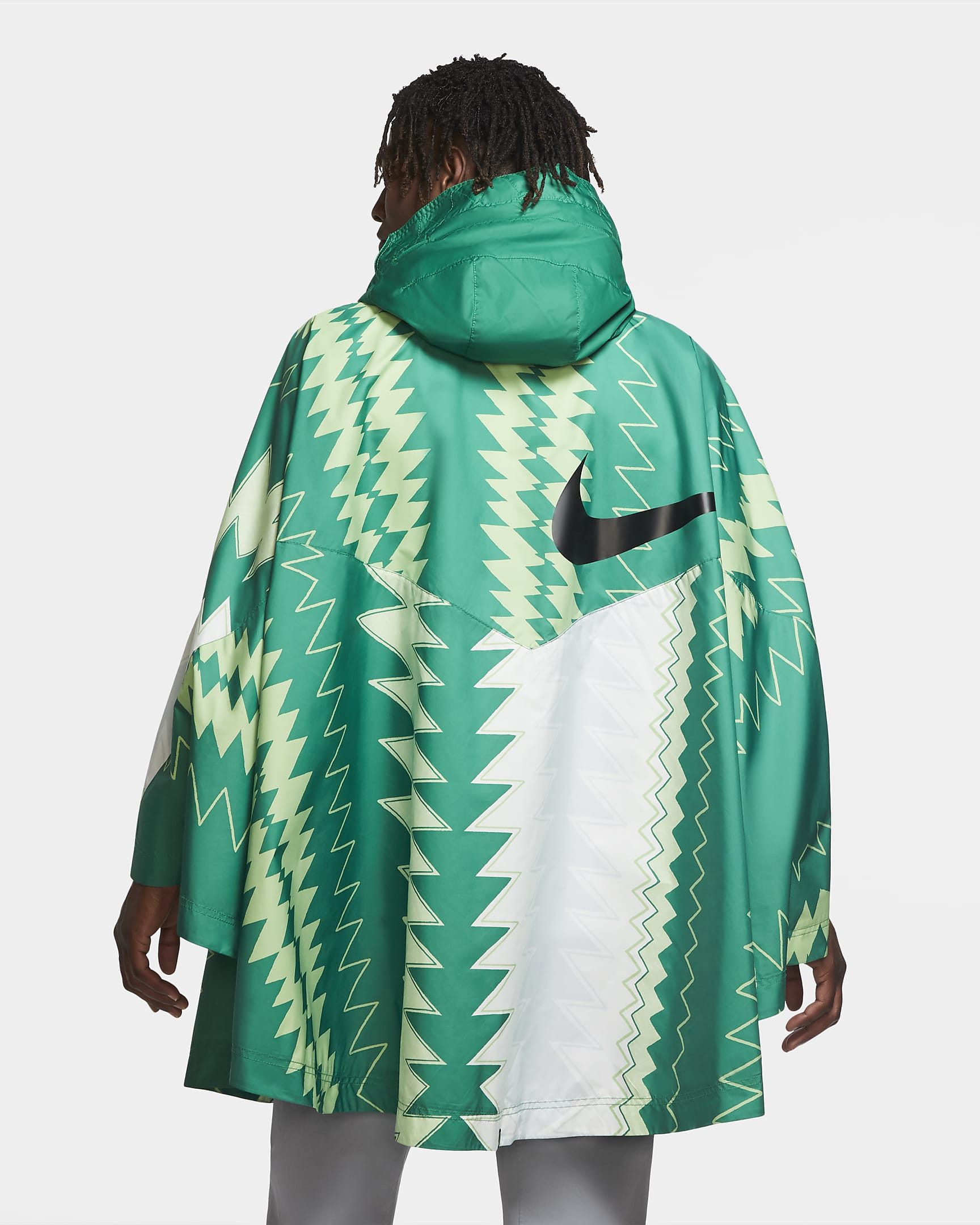 Nike NIKE NIGERIA Men's Woven Poncho (One Size) Size US XL / EU 56 / 4 - 8 Thumbnail