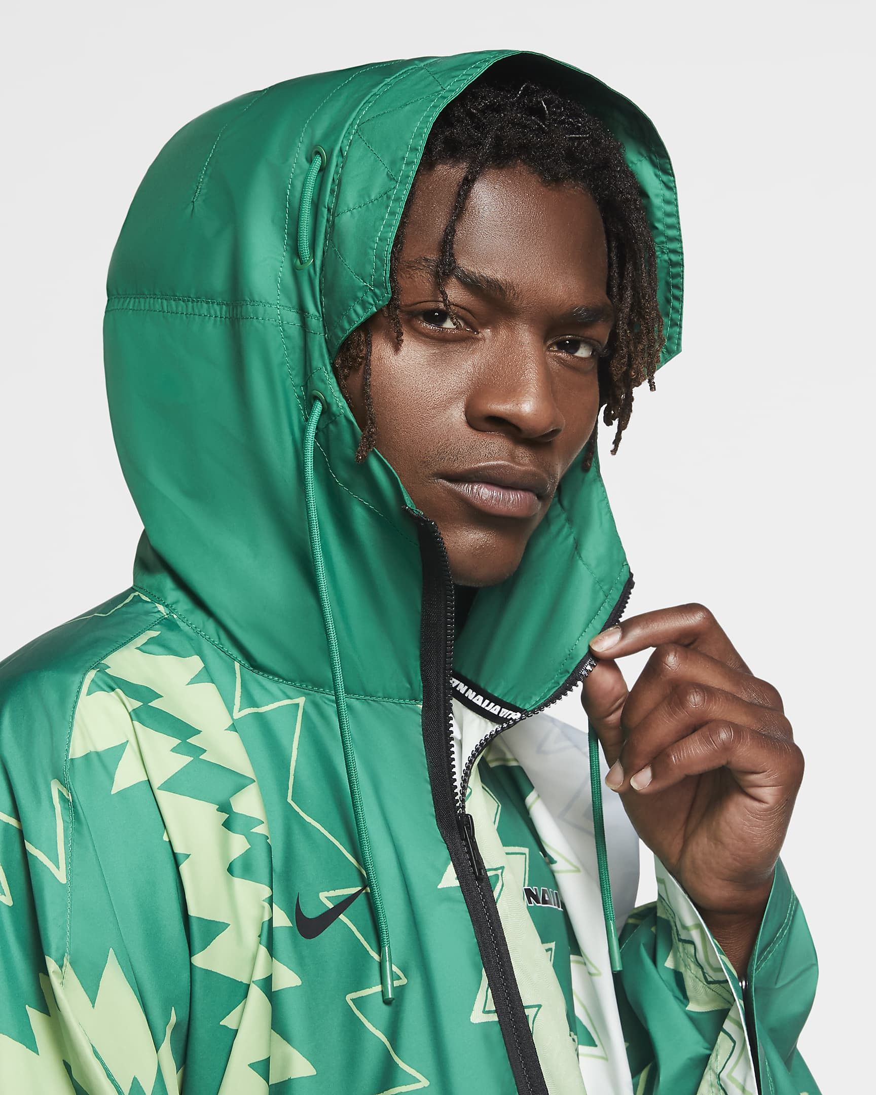 Nike NIKE NIGERIA Men's Woven Poncho (One Size) Size US XL / EU 56 / 4 - 6 Thumbnail