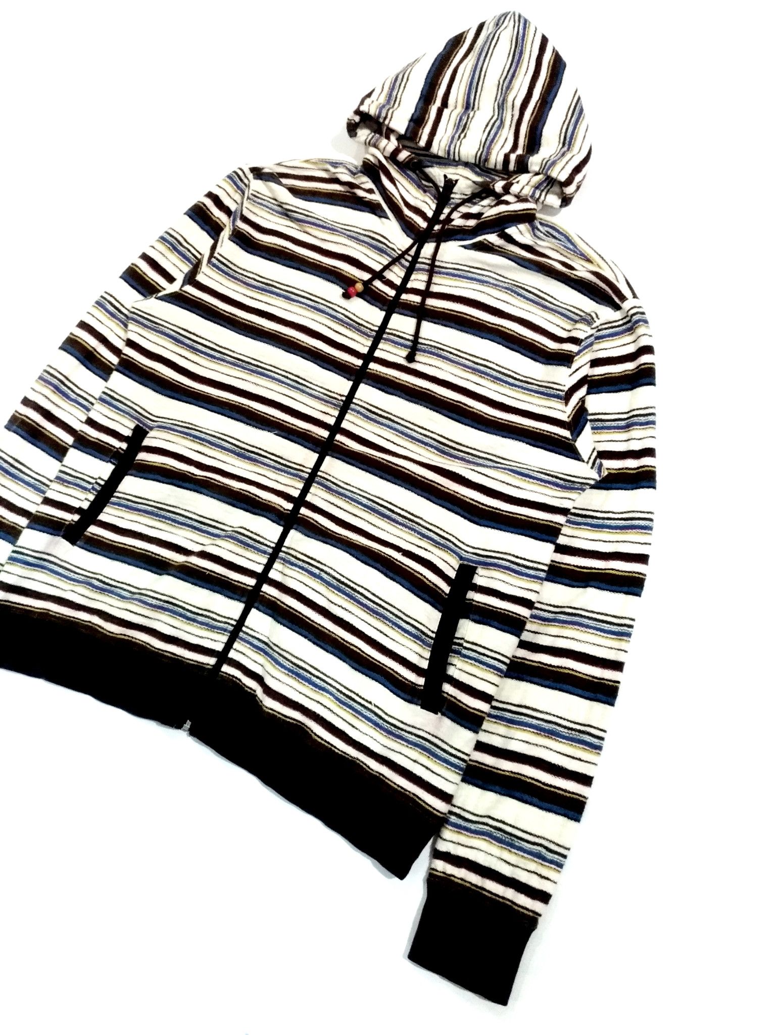 Japanese Brand RARE! POWER TO THE PEOPLE MULTICOLORED HOODIE Size US L / EU 52-54 / 3 - 3 Thumbnail