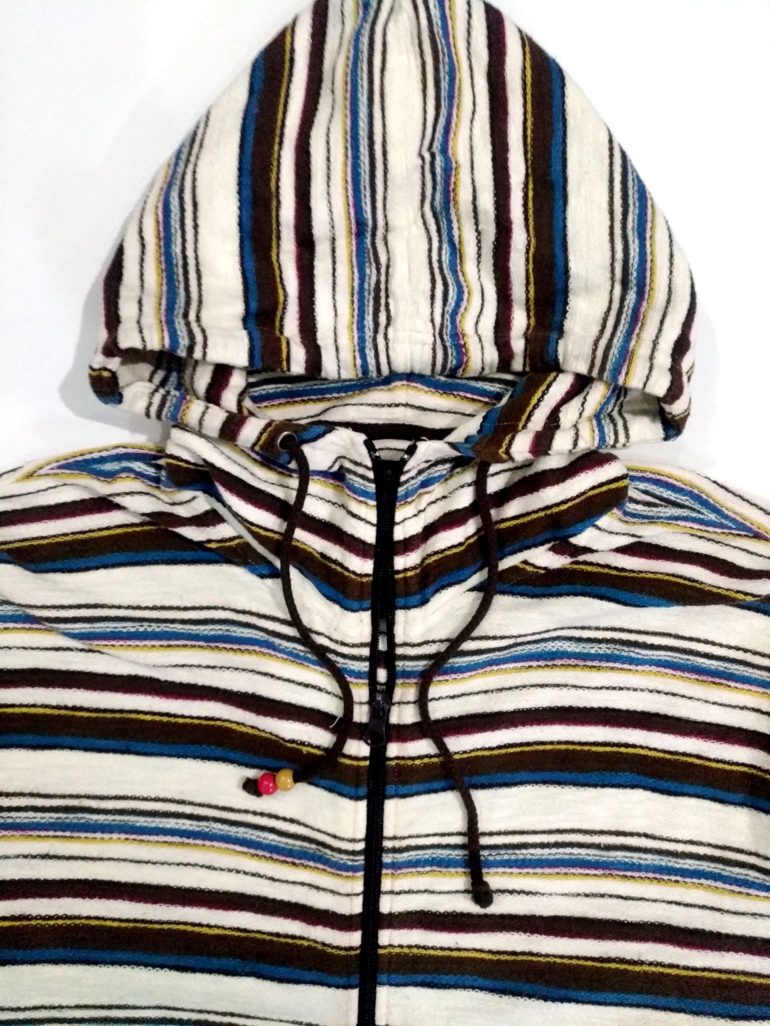 Japanese Brand RARE! POWER TO THE PEOPLE MULTICOLORED HOODIE Size US L / EU 52-54 / 3 - 6 Thumbnail