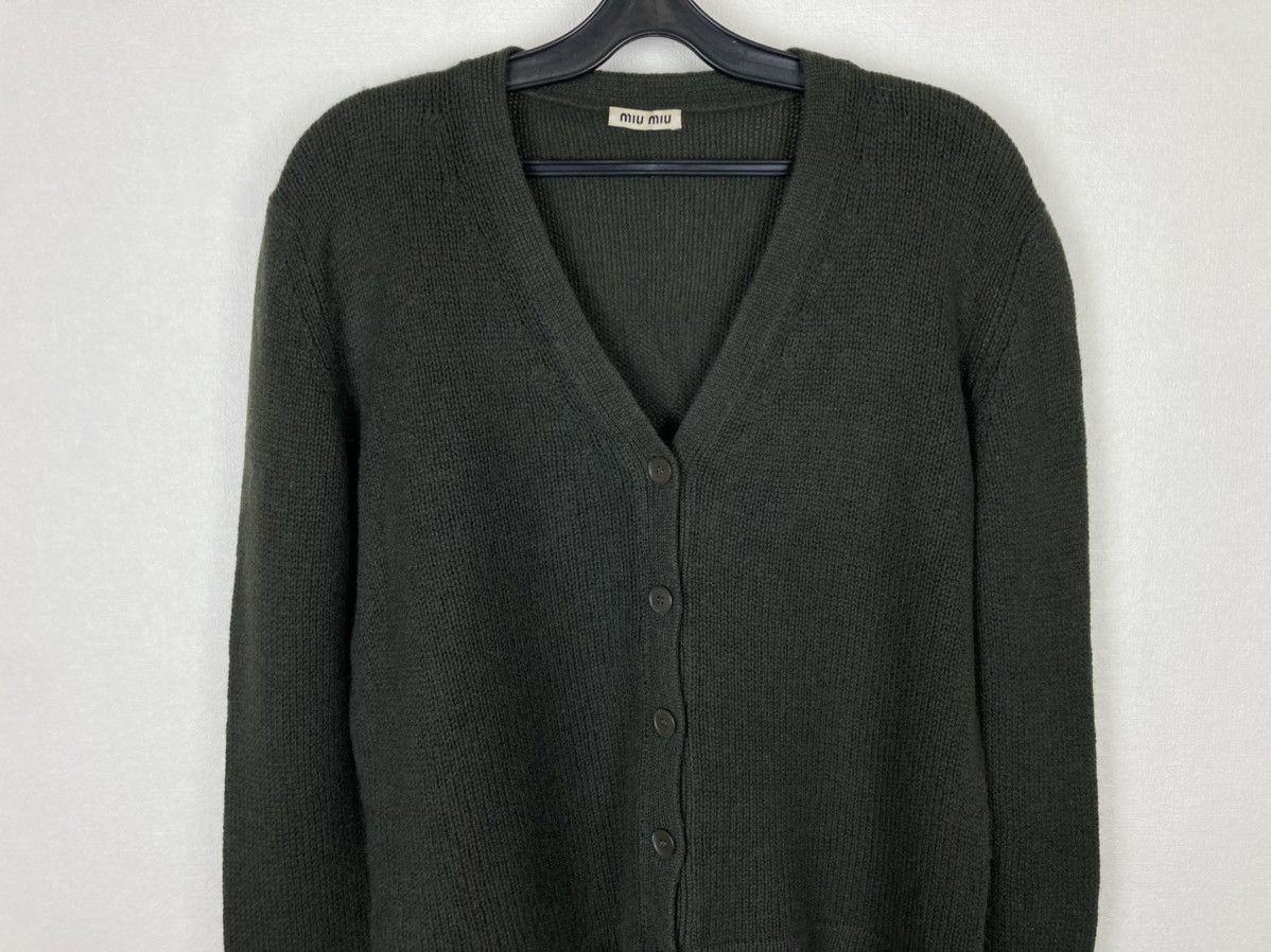 Miu Miu MIU MIU Cashmere strapped oversized cardigan Size US M / EU 48-50 / 2 - 2 Thumbnail