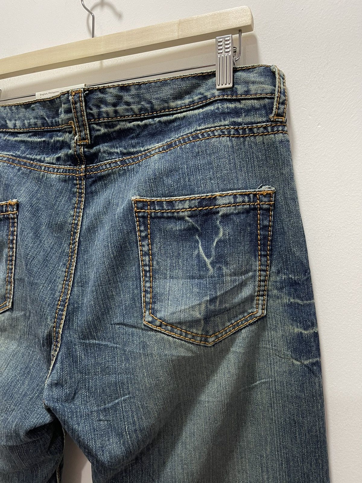 Vintage JAPANESE BRAND SKULL LOGO PRINTED RIPPED DISTRESSED JEANS Size US 34 / EU 50 - 9 Thumbnail