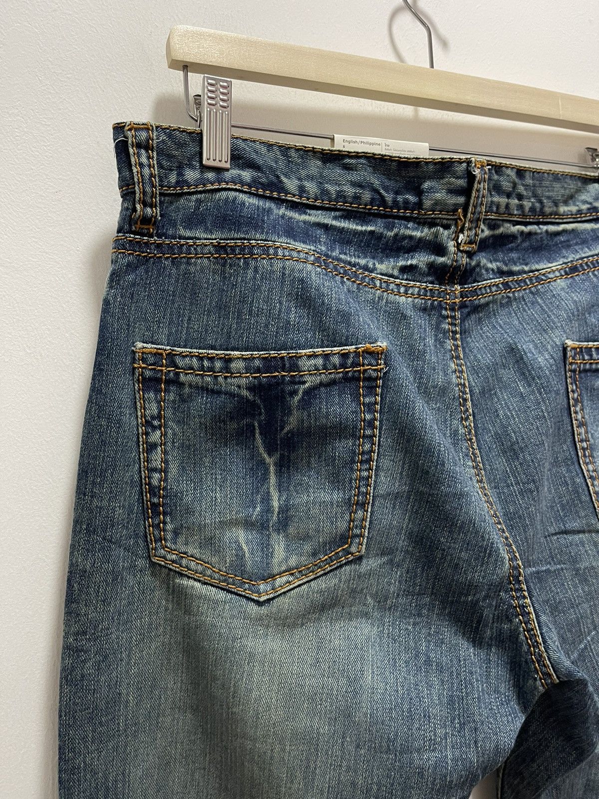 Vintage JAPANESE BRAND SKULL LOGO PRINTED RIPPED DISTRESSED JEANS Size US 34 / EU 50 - 10 Thumbnail