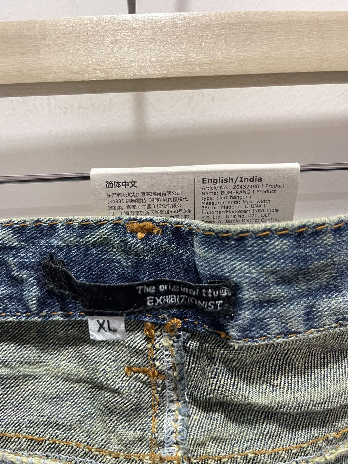 Vintage JAPANESE BRAND SKULL LOGO PRINTED RIPPED DISTRESSED JEANS Size US 34 / EU 50 - 13 Thumbnail