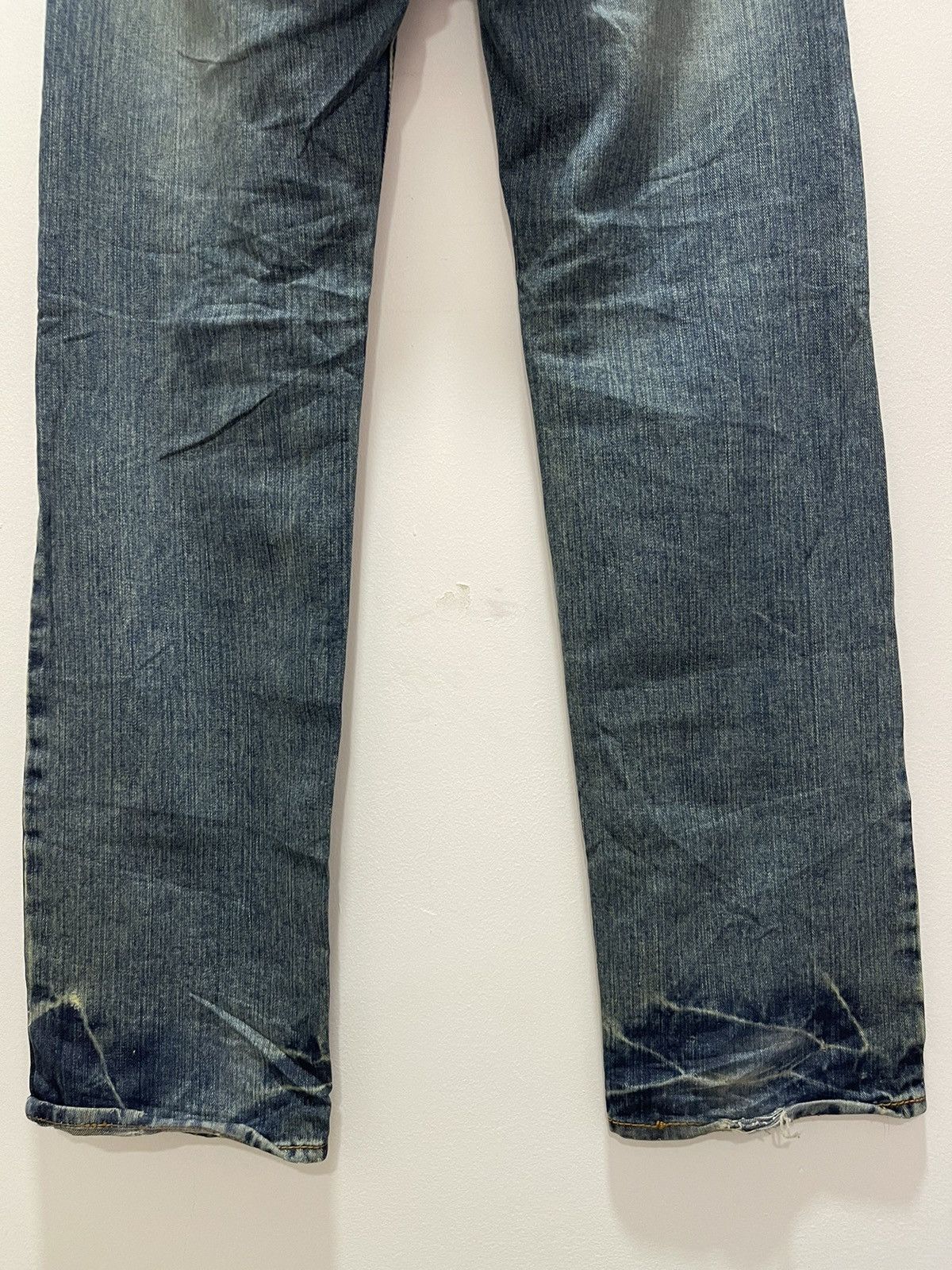 Vintage JAPANESE BRAND SKULL LOGO PRINTED RIPPED DISTRESSED JEANS Size US 34 / EU 50 - 12 Thumbnail