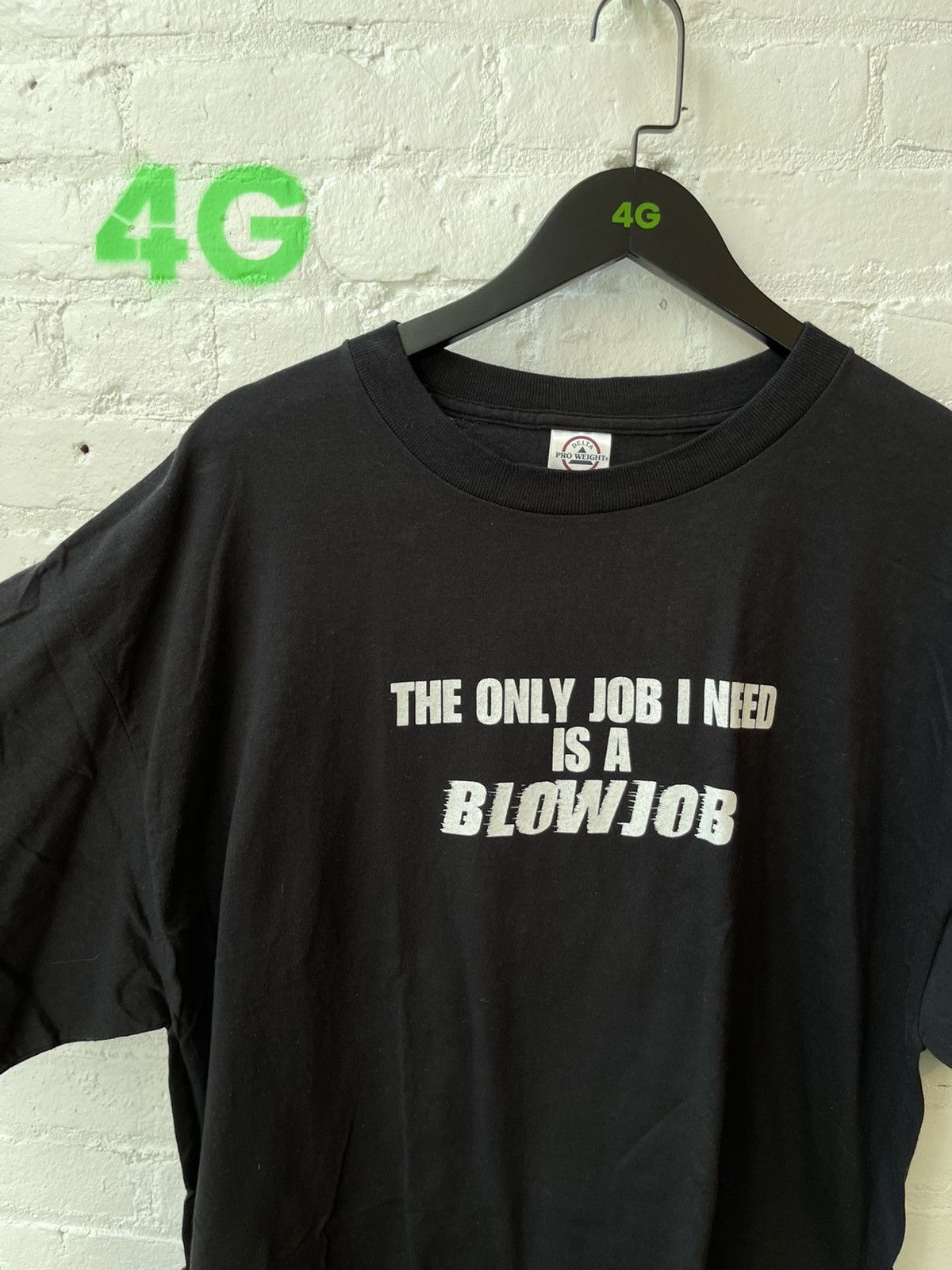 Vintage Vintage ONLY JOB I NEED IS BLOW JOB SEX PORN SHIRT | Grailed