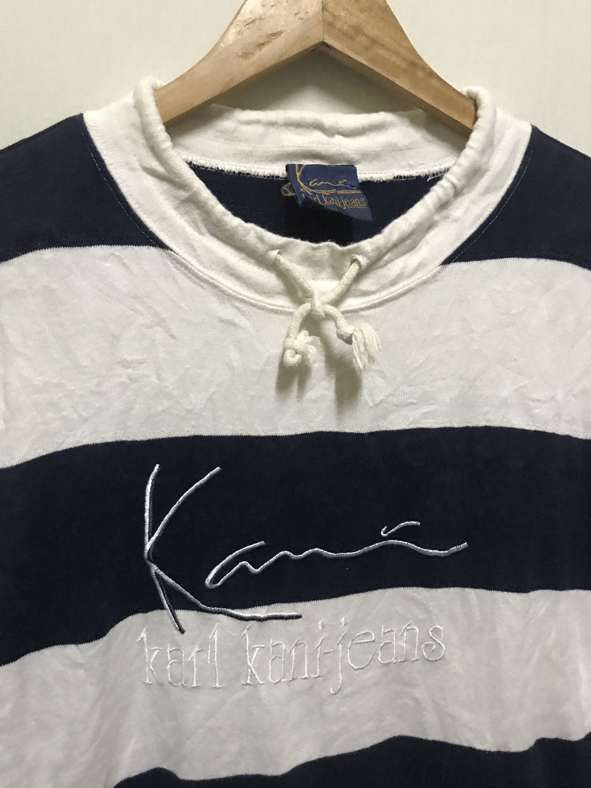 Karl Kani Karl Kani Jeans Spell Out Stripes T Shirt Size US M / EU 48-50 / 2 - 2 Thumbnail