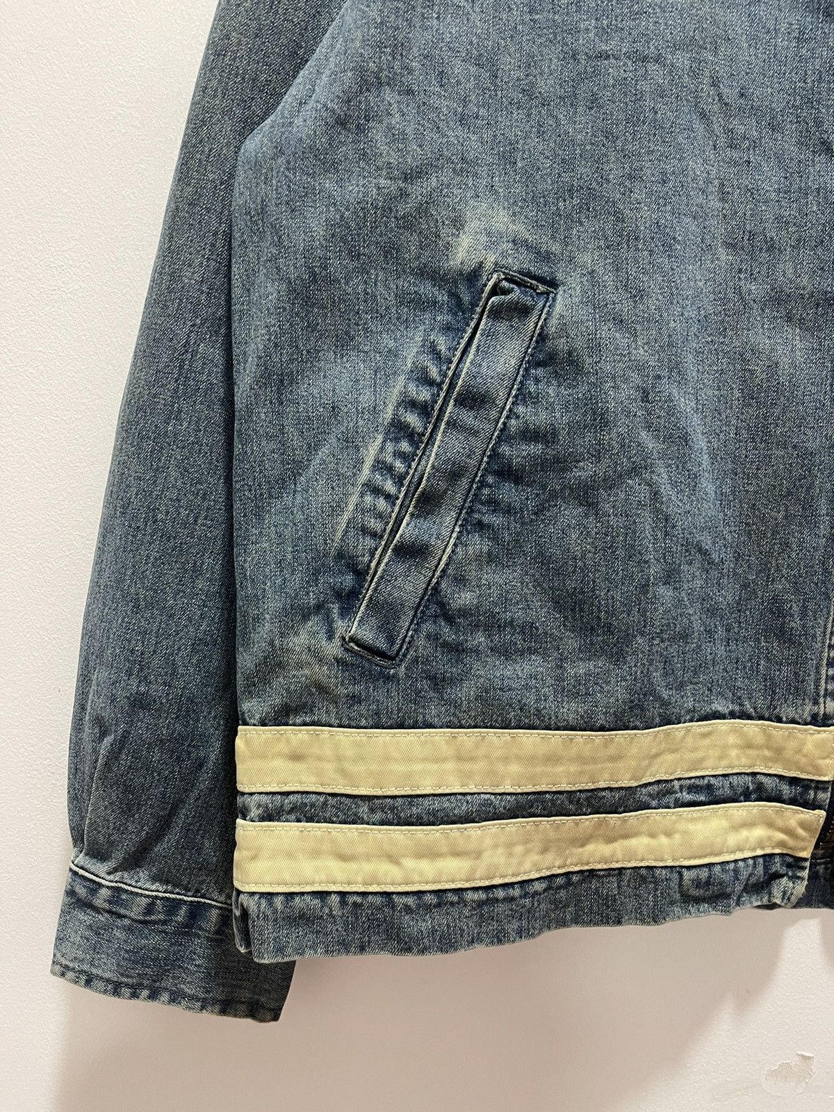 Vintage VINTAGE ALLIX ZIPPER DISTRESSED DENIM JACKET Size US M / EU 48-50 / 2 - 3 Thumbnail