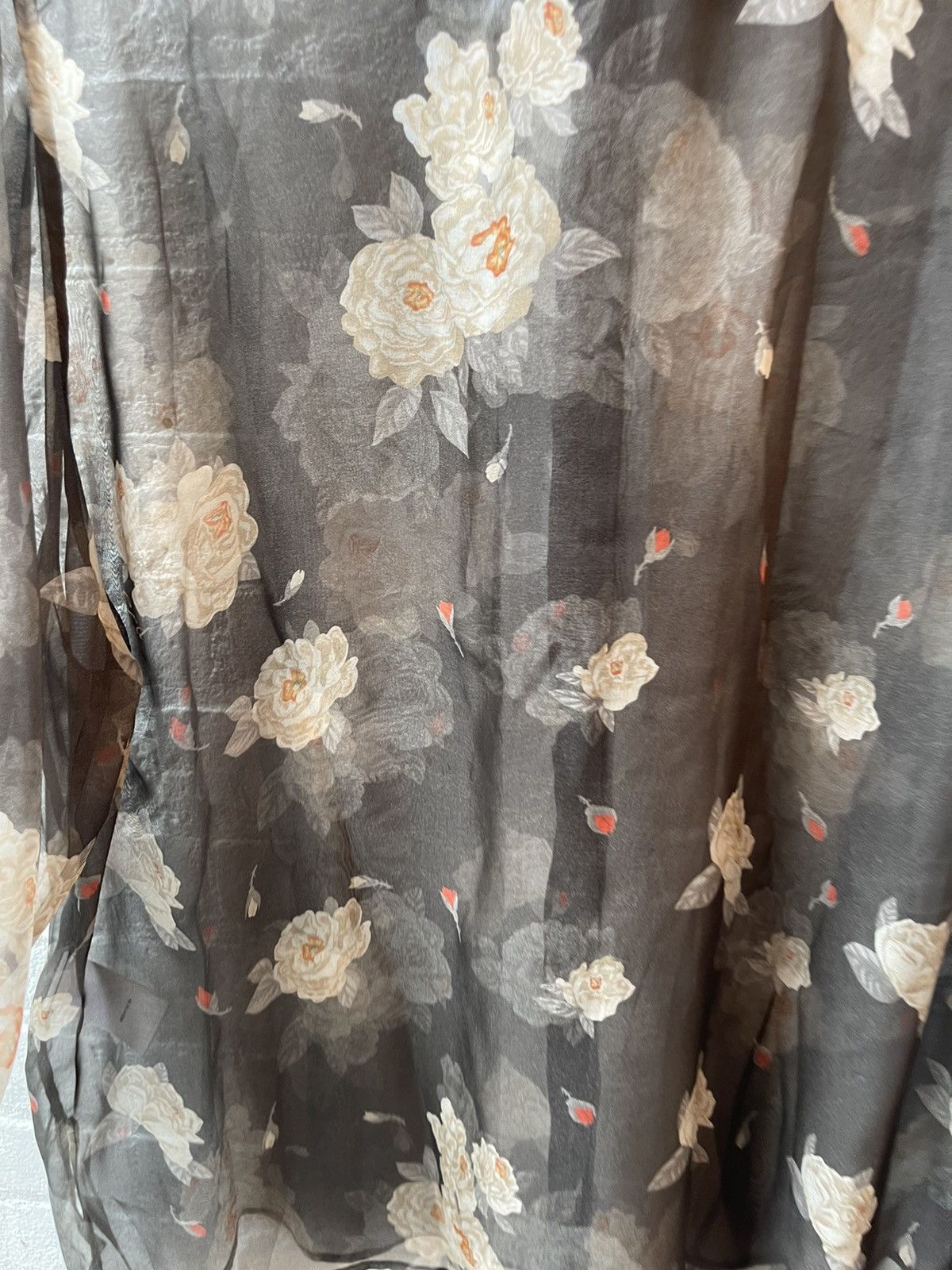 Enfants Riches Deprimes ERD NEW 100% SILK BLACK ROSES SHEER SHIRT M Size US M / EU 48-50 / 2 - 15 Thumbnail