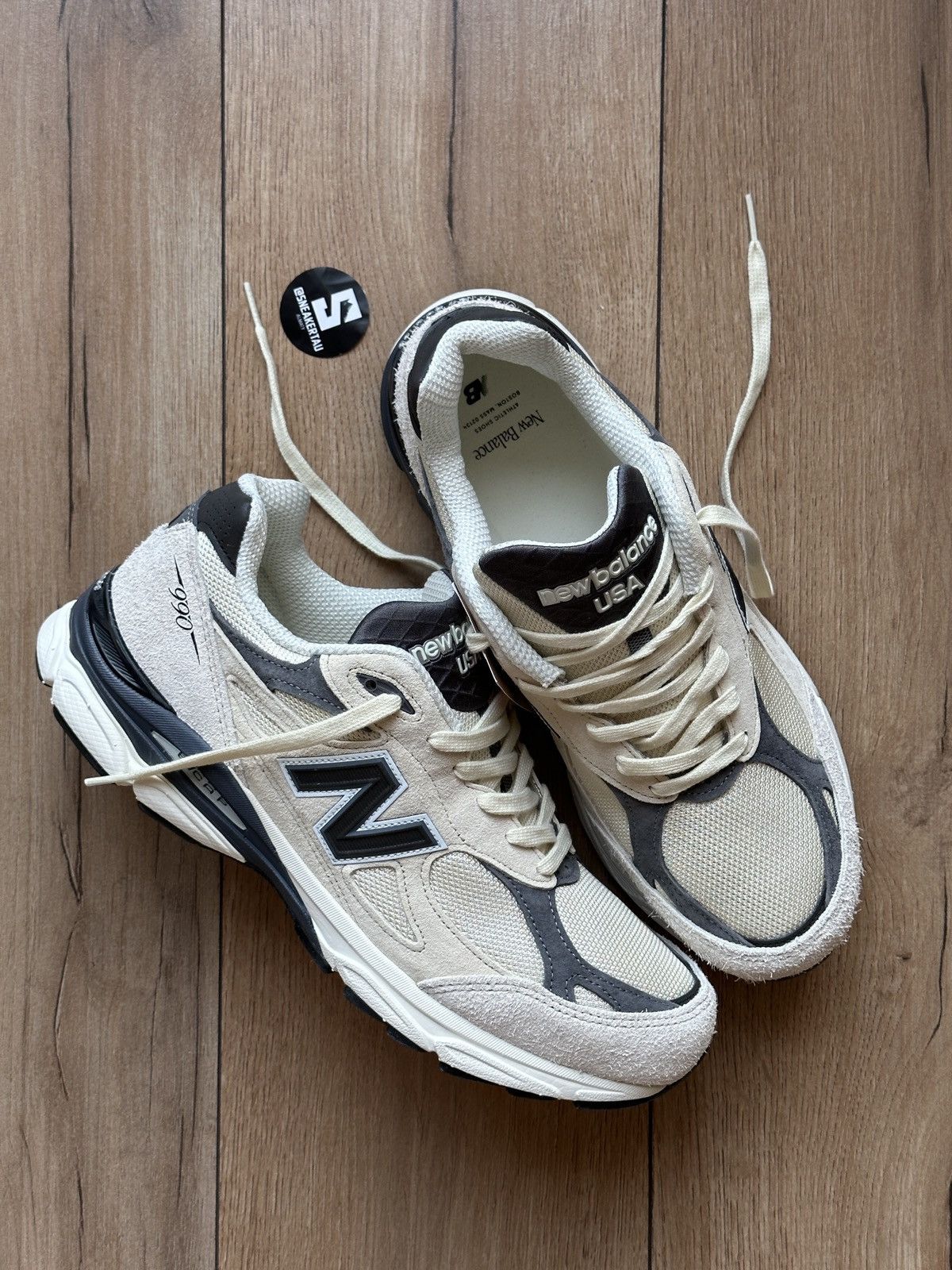 image of Aime Leon Dore x New Balance 990V3 X Teddy Santis Moonbeam Shoes, Men's (Size 12)