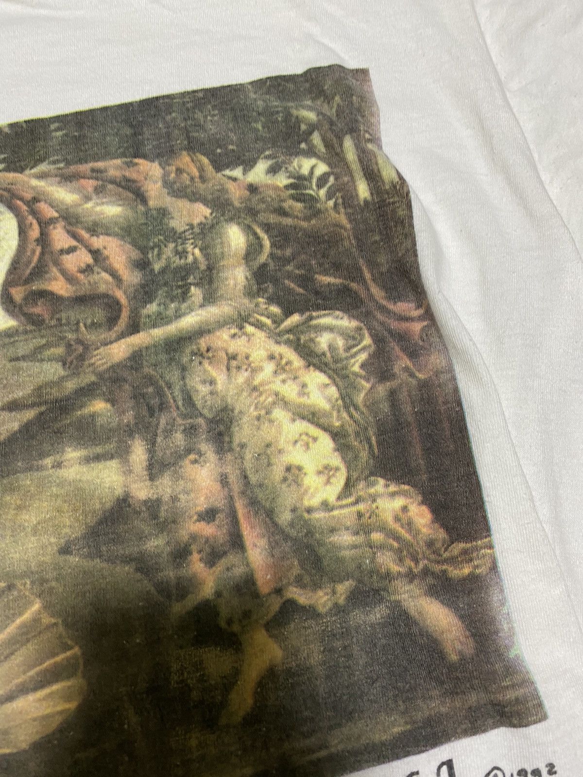 Vintage ‘92 Botticelli The Birth of Venus Painting Art Tee