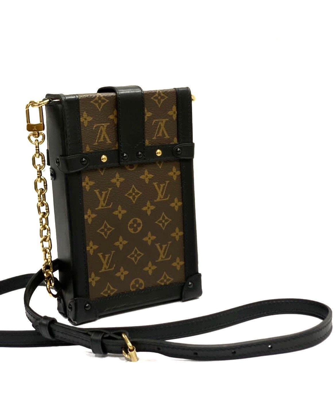 Louis Vuitton Auth Louis Vuitton Bag Vertical Monogram Trunk Pochette Size ONE SIZE - 2 Thumbnail
