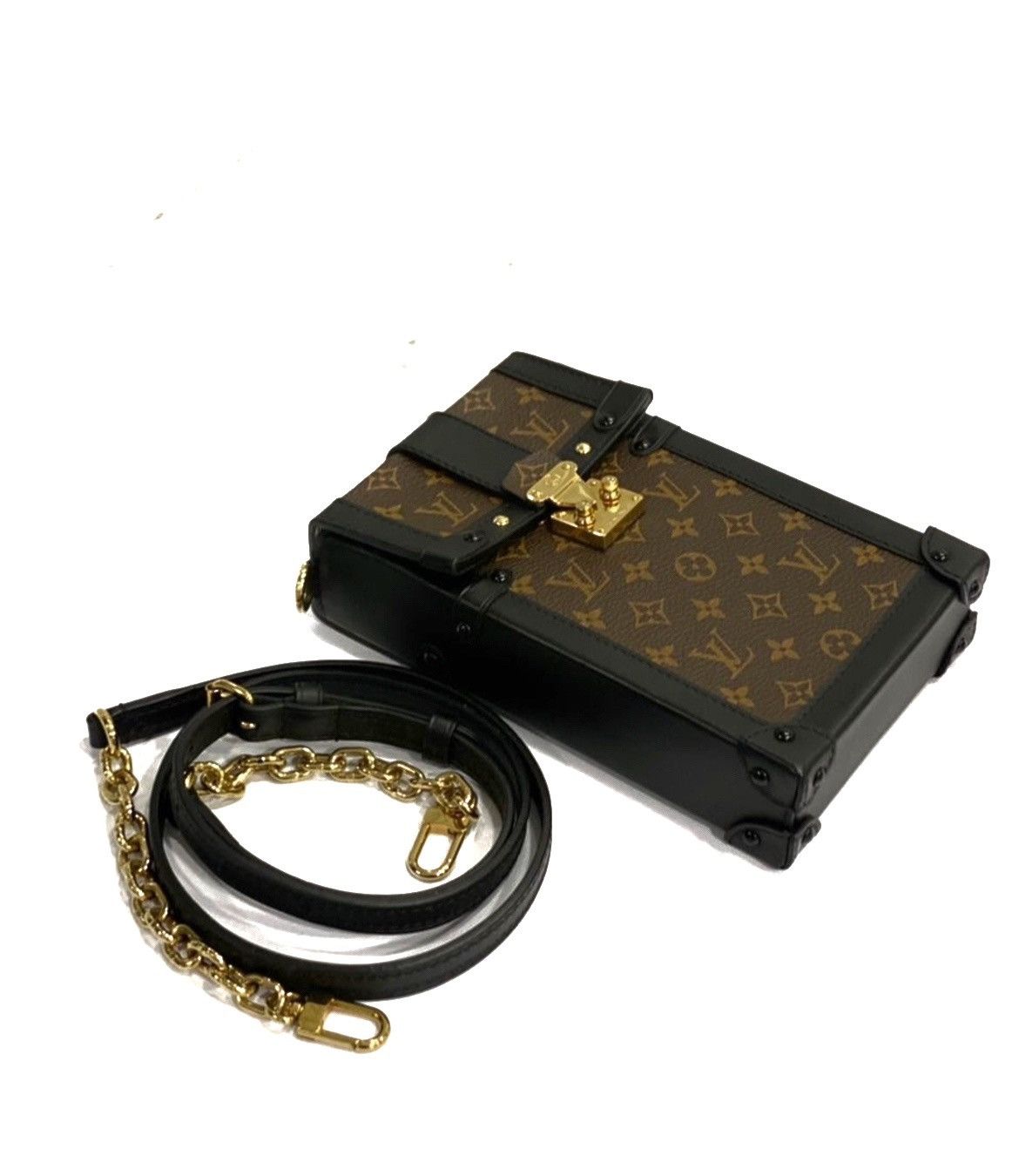 Louis Vuitton Auth Louis Vuitton Bag Vertical Monogram Trunk Pochette Size ONE SIZE - 5 Thumbnail