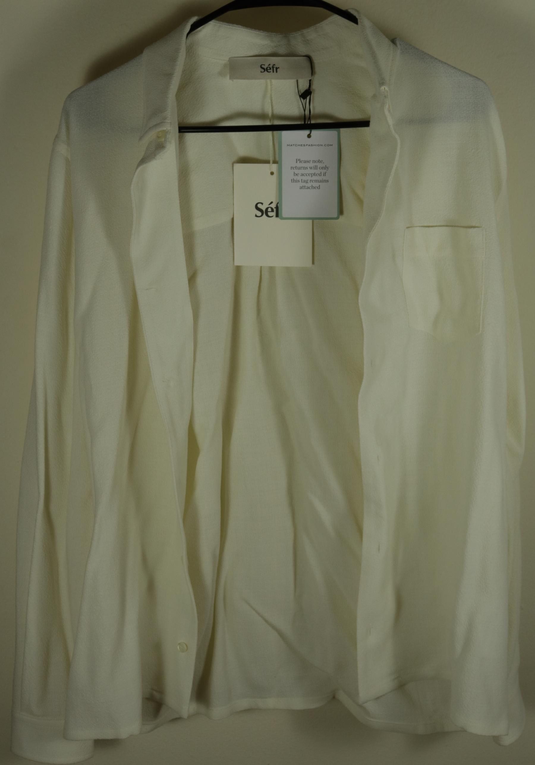 Sefr Séfr Hampus Viscose Wool Button Down Shirt Size Medium Size US M / EU 48-50 / 2 - 1 Thumbnail