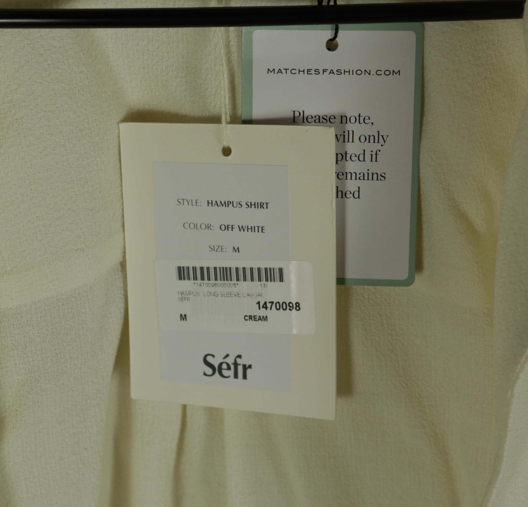 Sefr Séfr Hampus Viscose Wool Button Down Shirt Size Medium Size US M / EU 48-50 / 2 - 3 Thumbnail