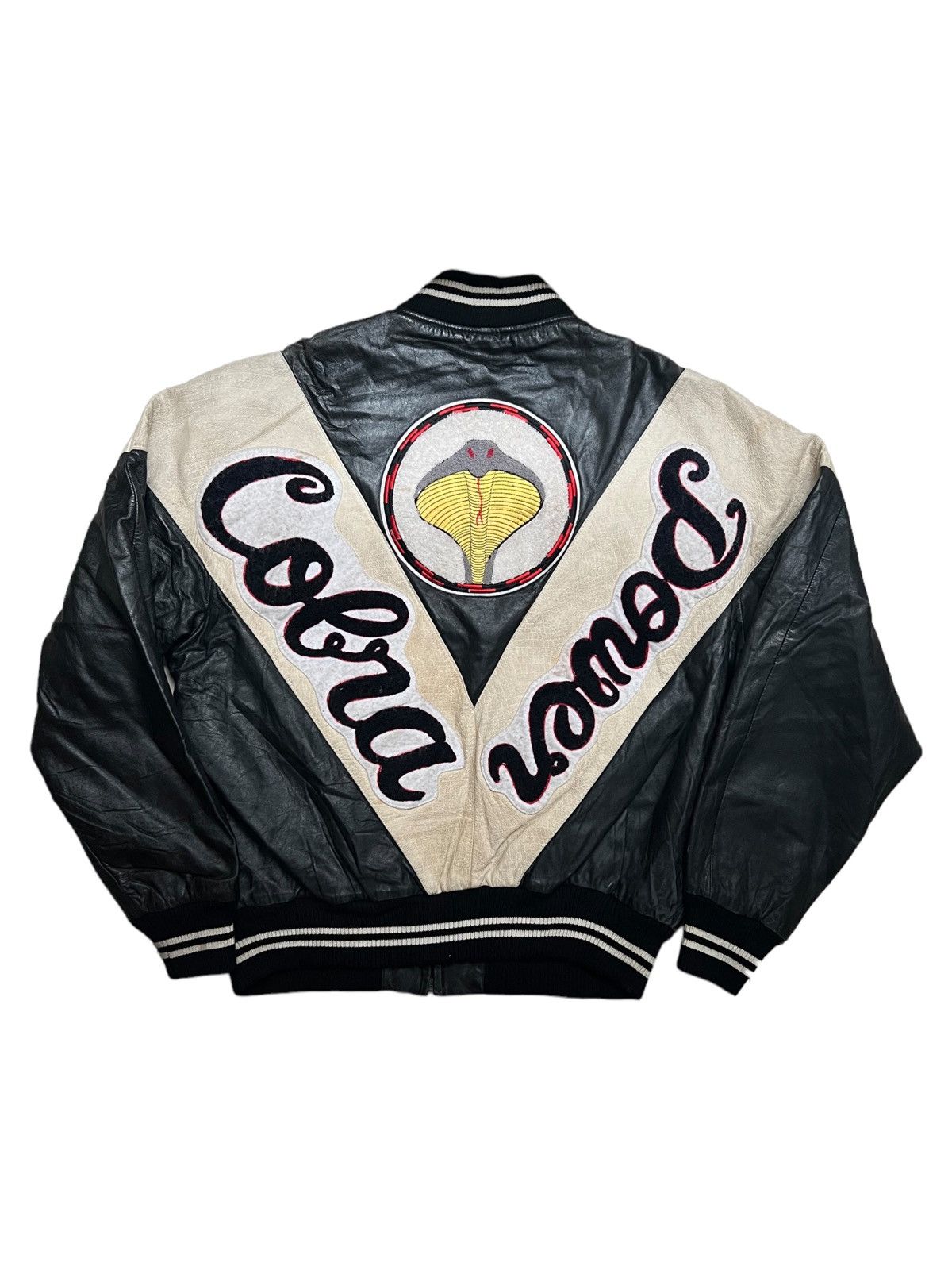 Vintage VERY RARE VINTAGE JACKET LEATHER COBRA Size US L / EU 52-54 / 3 - 2 Thumbnail