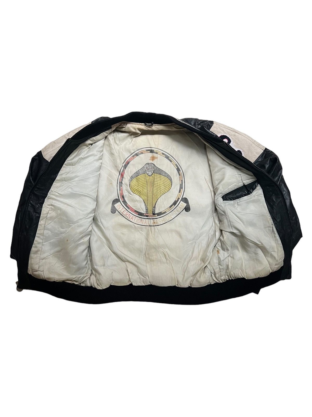 Vintage VERY RARE VINTAGE JACKET LEATHER COBRA Size US L / EU 52-54 / 3 - 3 Thumbnail