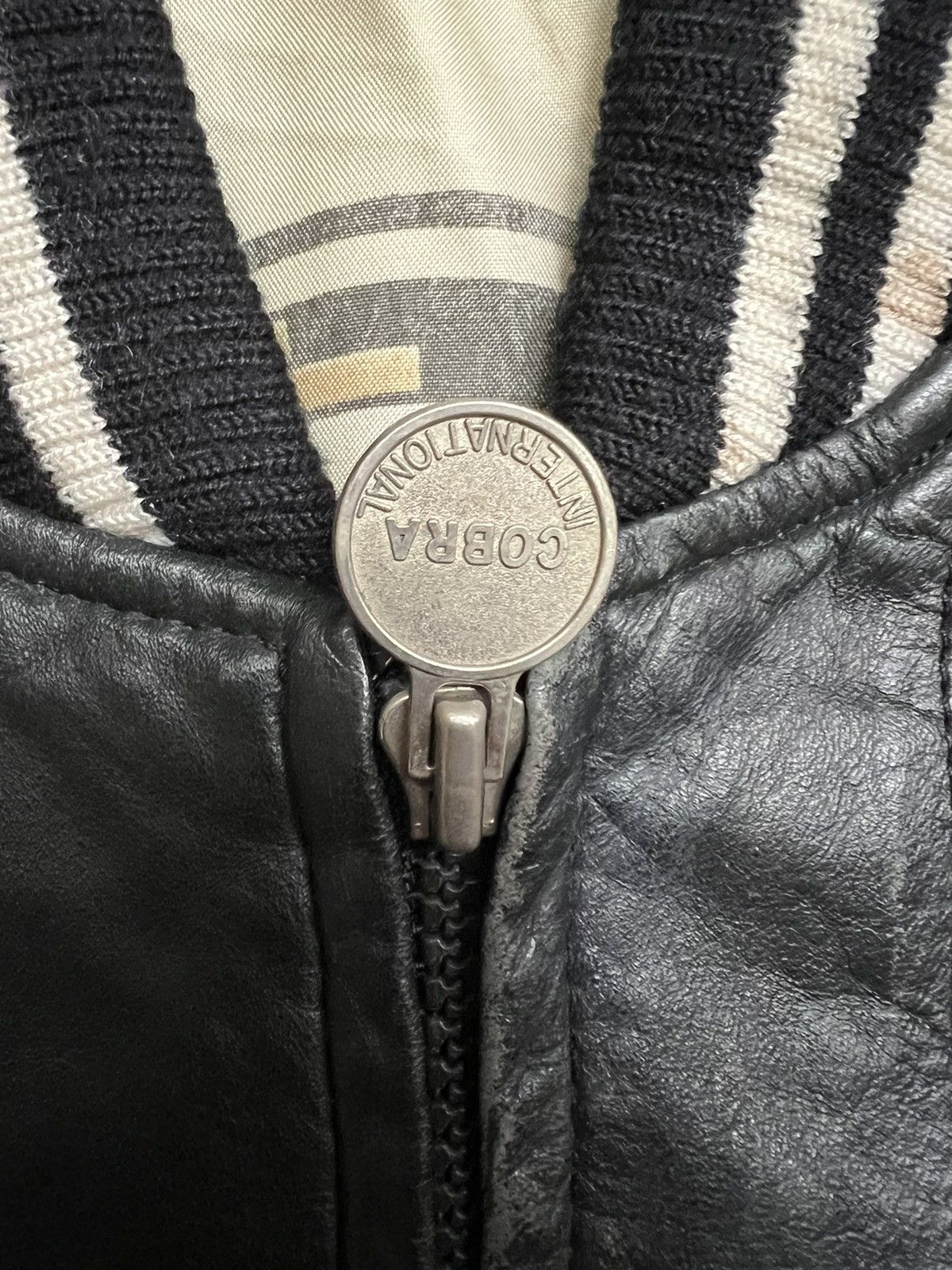 Vintage VERY RARE VINTAGE JACKET LEATHER COBRA Size US L / EU 52-54 / 3 - 9 Thumbnail