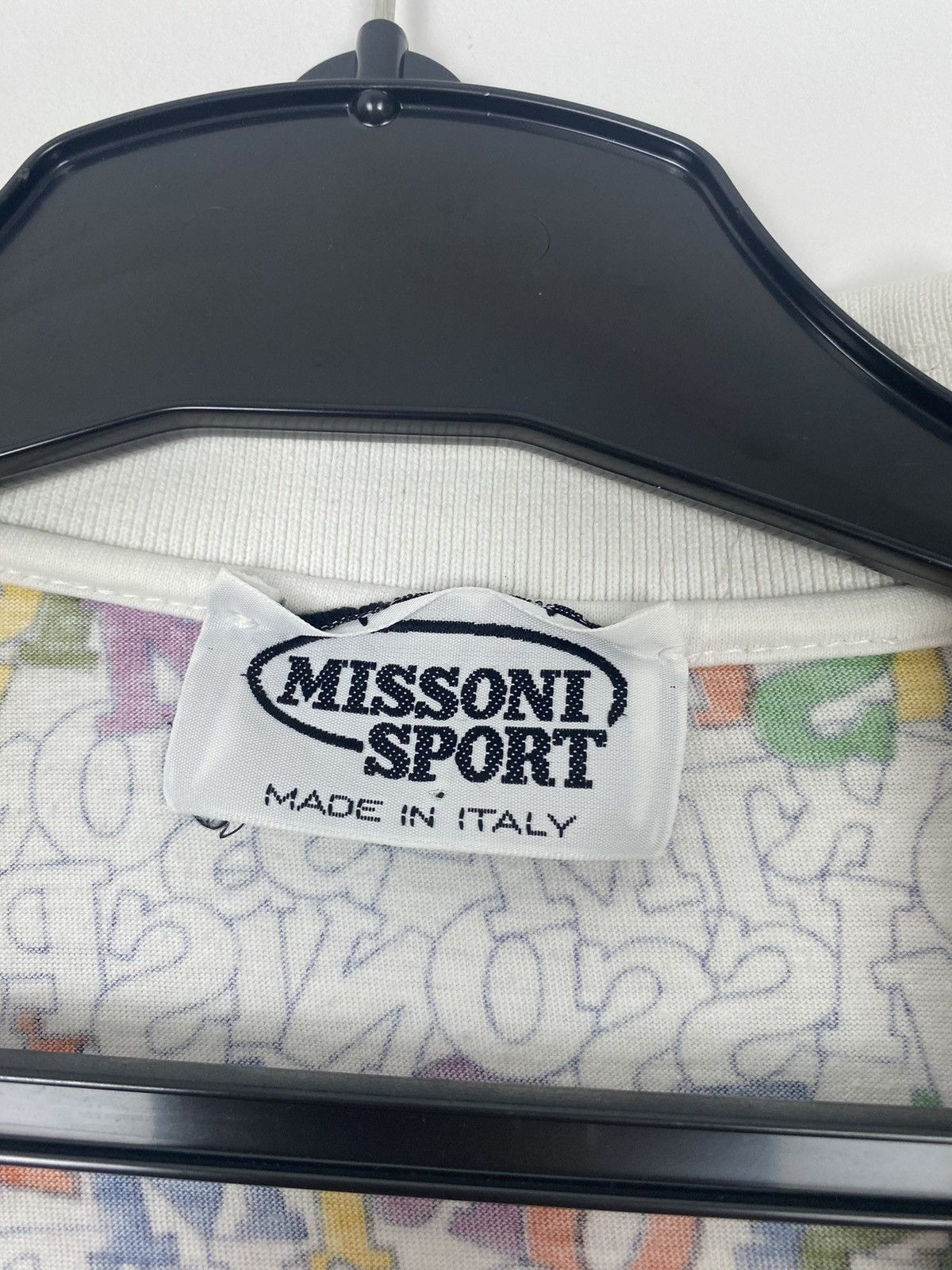 Designer × Missoni × Vintage Missoni Sport Vintage All Over Print Polo Shirt Rare 90s Size US L / EU 52-54 / 3 - 3 Thumbnail