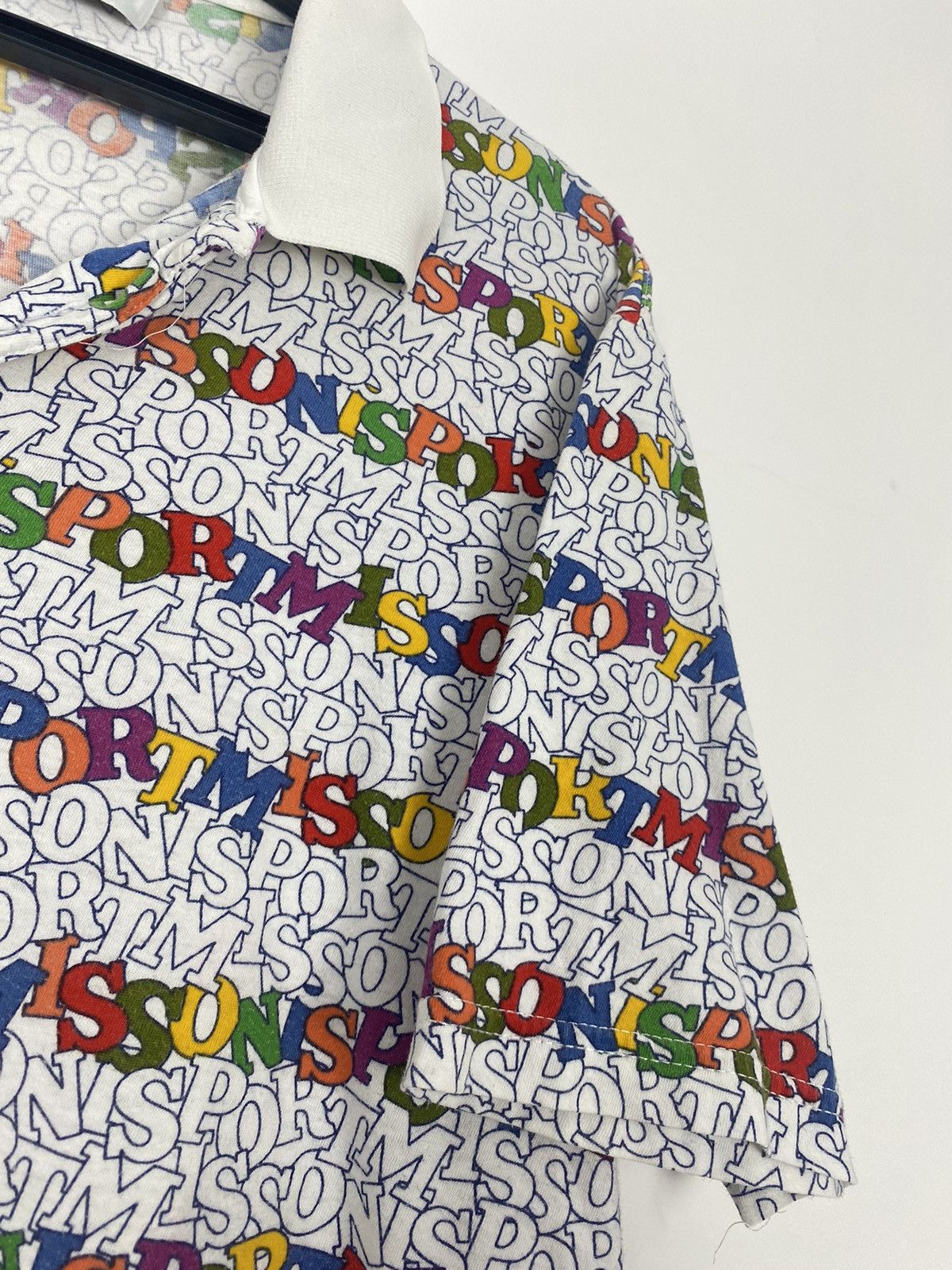 Designer × Missoni × Vintage Missoni Sport Vintage All Over Print Polo Shirt Rare 90s Size US L / EU 52-54 / 3 - 7 Thumbnail
