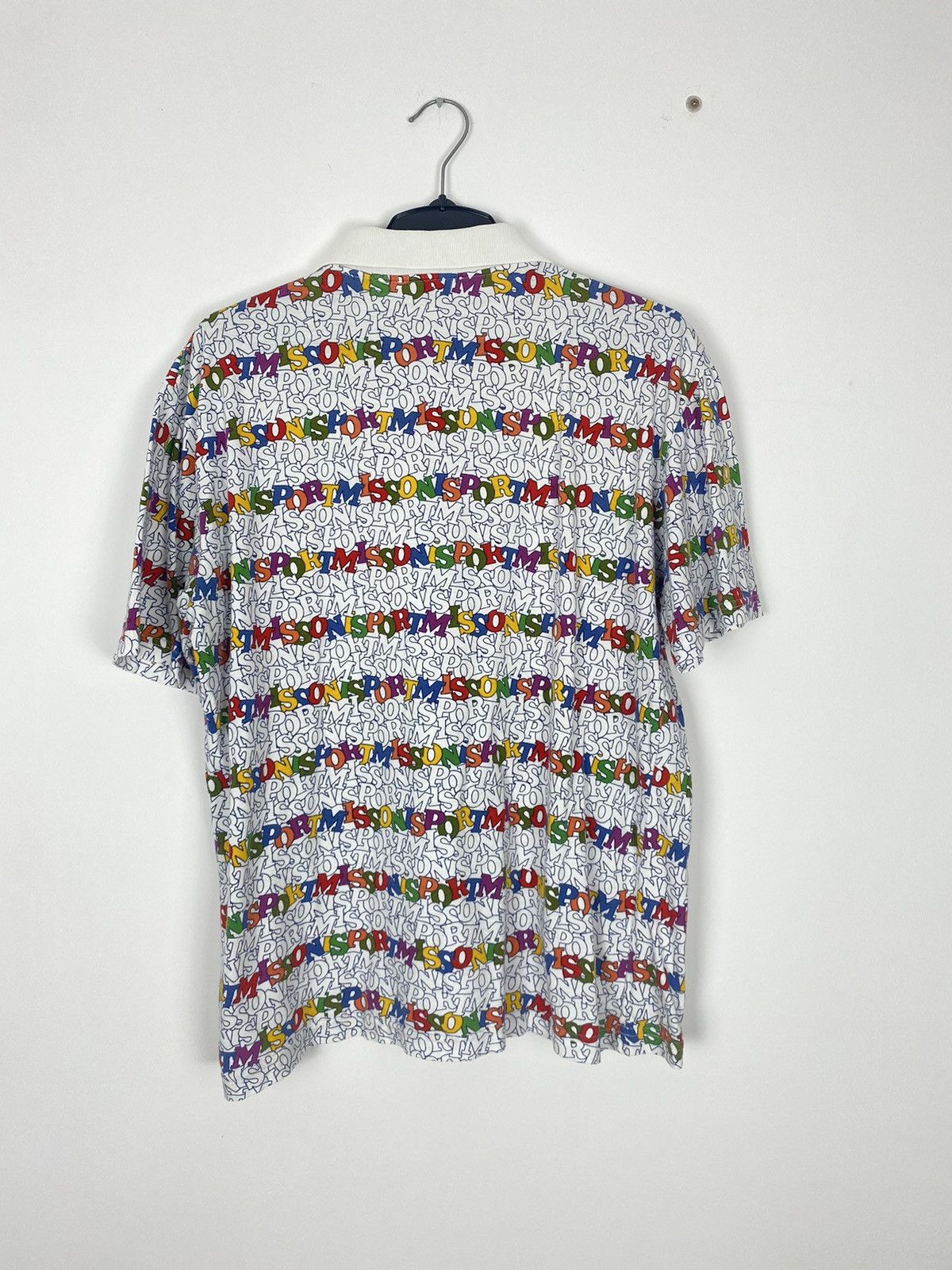 Designer × Missoni × Vintage Missoni Sport Vintage All Over Print Polo Shirt Rare 90s Size US L / EU 52-54 / 3 - 2 Thumbnail