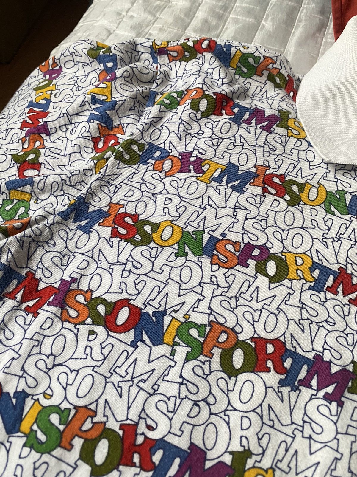 Designer × Missoni × Vintage Missoni Sport Vintage All Over Print Polo Shirt Rare 90s Size US L / EU 52-54 / 3 - 11 Thumbnail