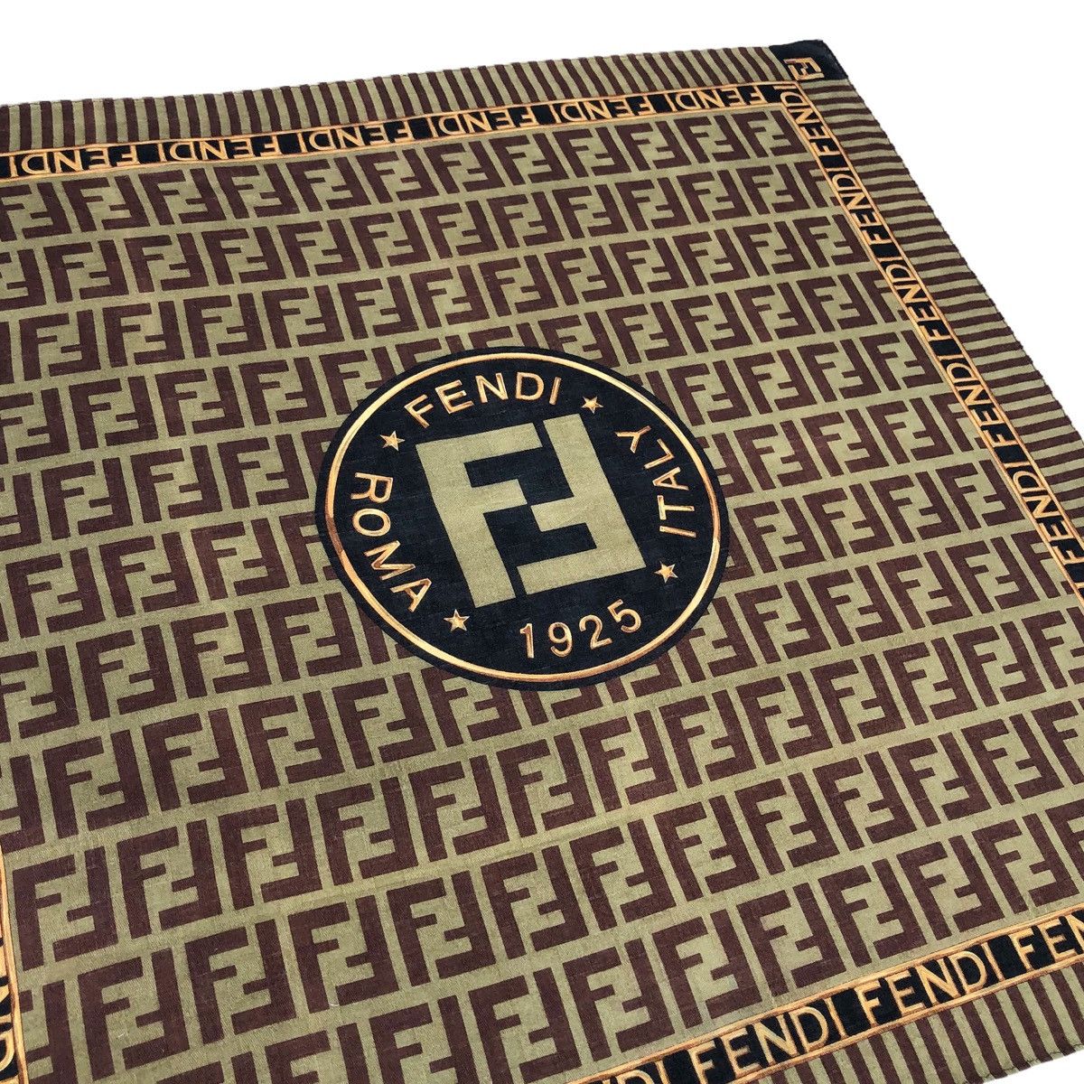 Vintage Vintage Fendi Roma Italy Monogram Handkerchief Size ONE SIZE - 6 Thumbnail
