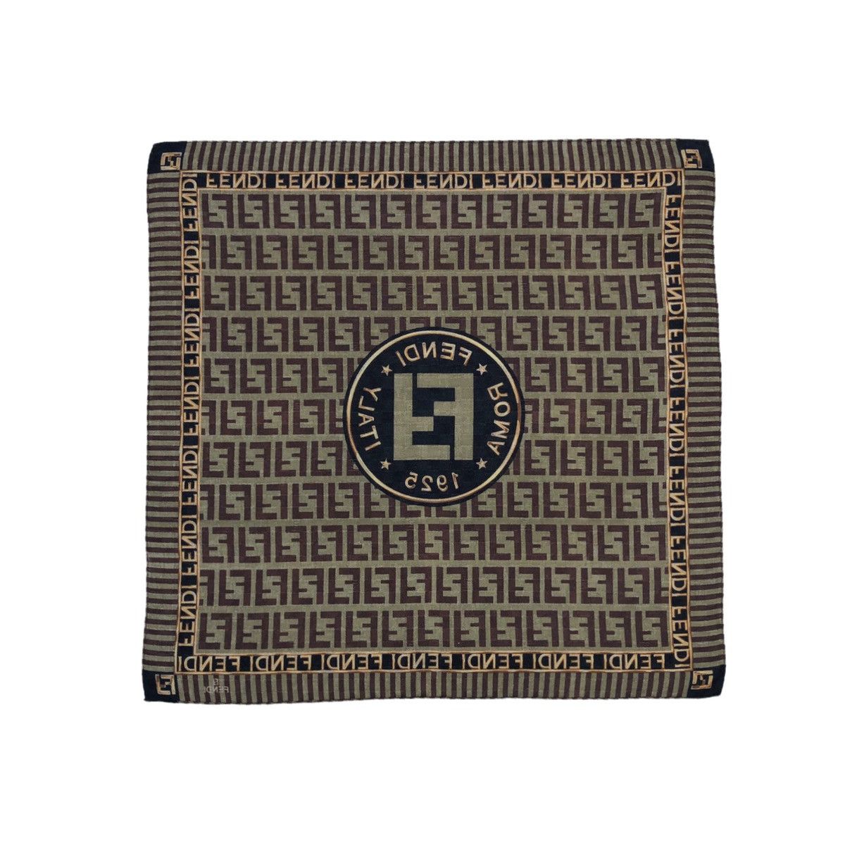 Vintage Vintage Fendi Roma Italy Monogram Handkerchief Size ONE SIZE - 9 Thumbnail