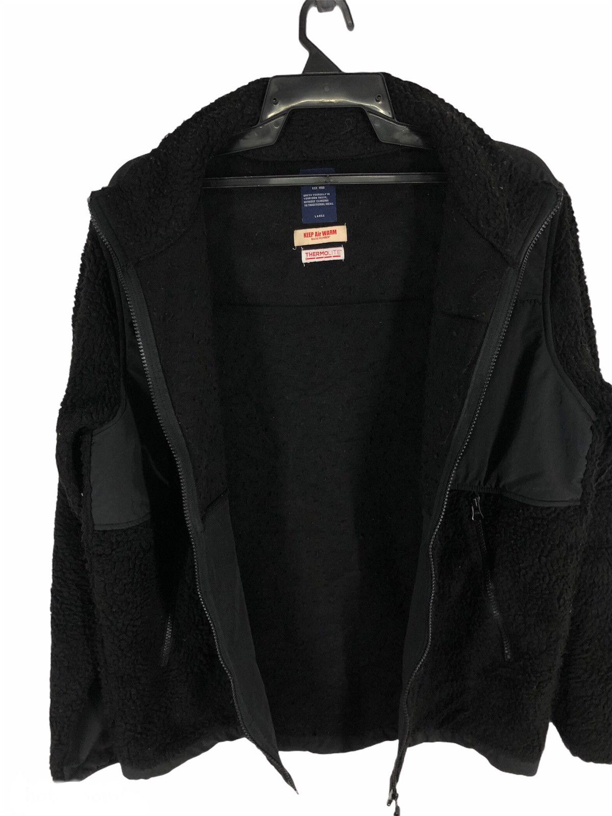 Japanese Brand BACK NUMBERS KEEP AIR WARM THERMOLITE HYBRID FLEECE cw21 Size US L / EU 52-54 / 3 - 4 Thumbnail