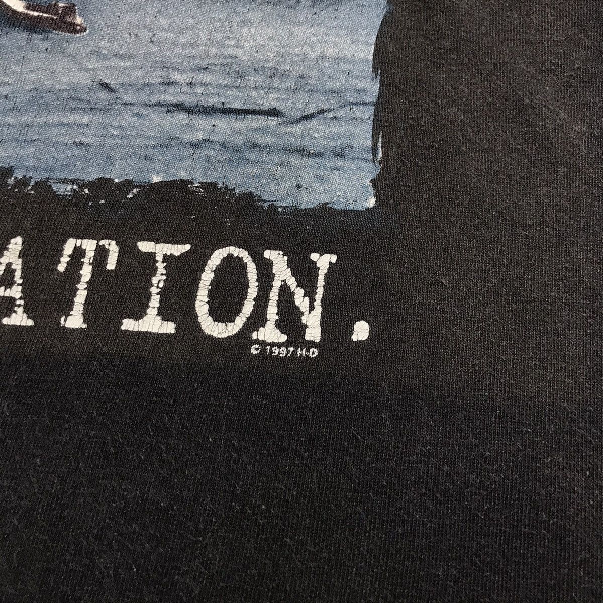 Harley Davidson × Vintage Vintage 90s HARLEY DAVIDSON Avoid Civilization t-shirt Size US L / EU 52-54 / 3 - 6 Thumbnail