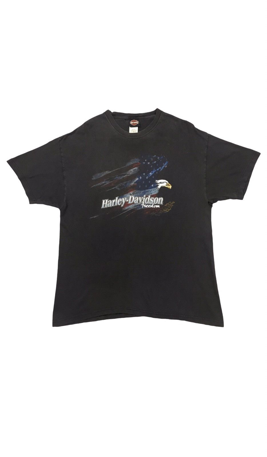 Harley Davidson × Vintage Vintage HARLEY DAVIDSON Freedom eagle t-shirt Size US XL / EU 56 / 4 - 1 Thumbnail