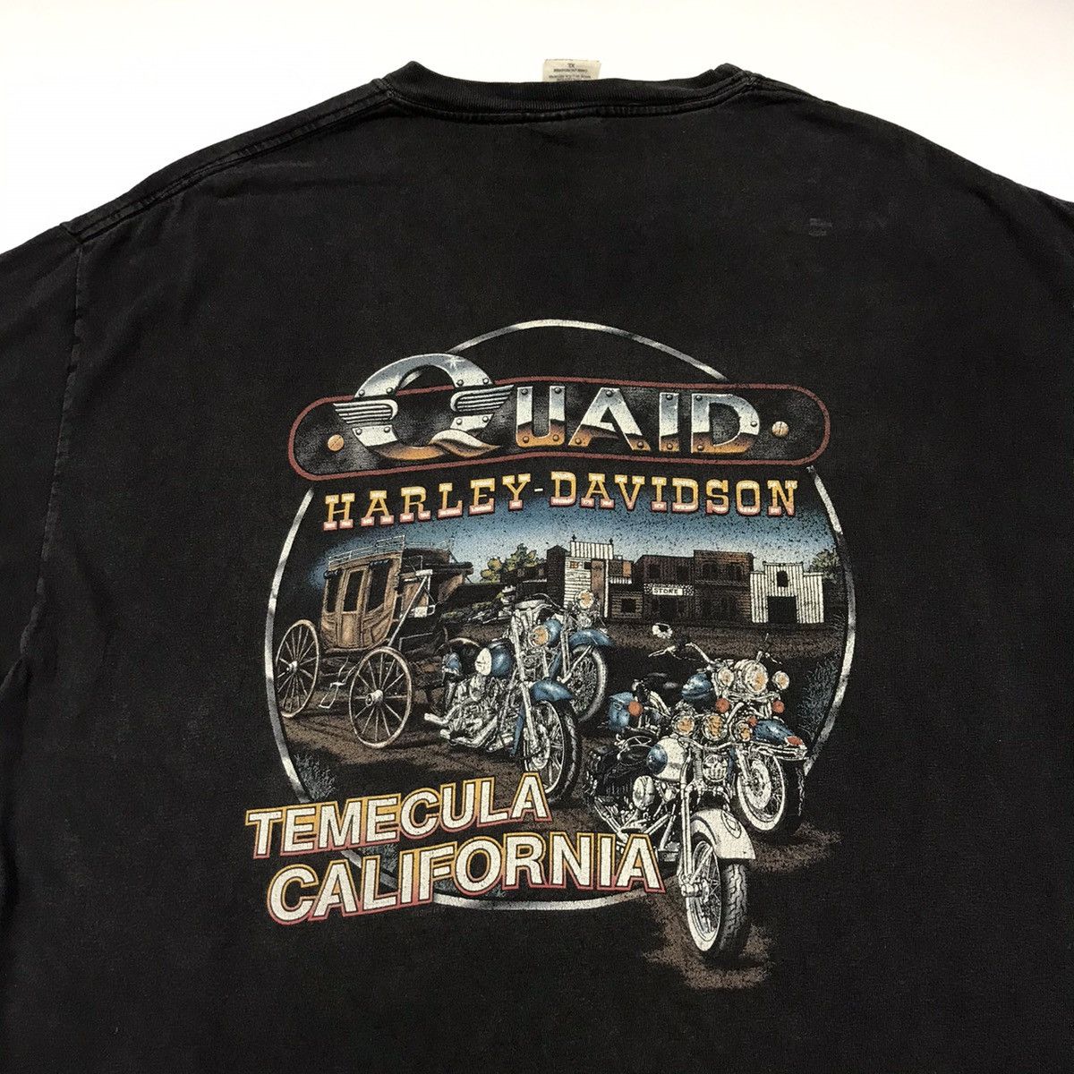 Harley Davidson × Vintage Vintage HARLEY DAVIDSON Freedom eagle t-shirt Size US XL / EU 56 / 4 - 4 Thumbnail