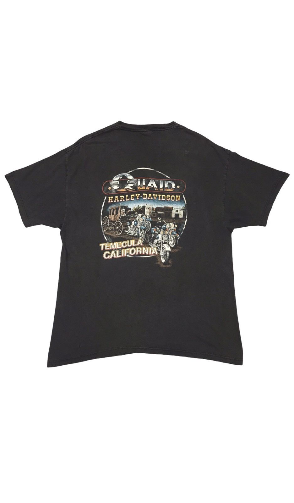 Harley Davidson × Vintage Vintage HARLEY DAVIDSON Freedom eagle t-shirt Size US XL / EU 56 / 4 - 2 Thumbnail