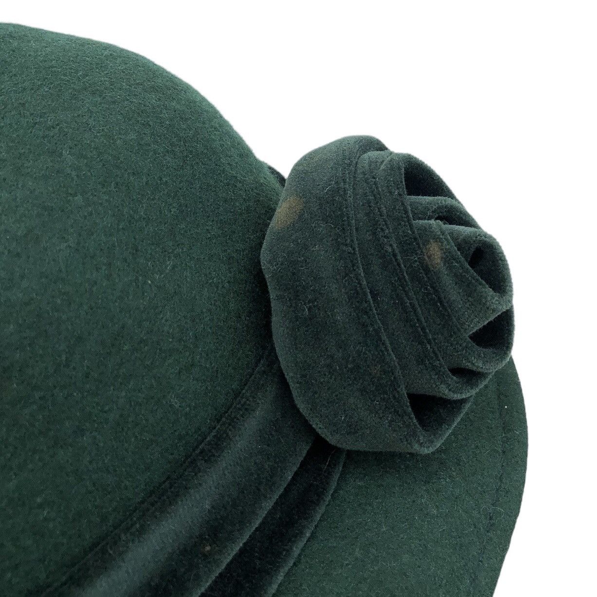 Burberry Vintage Burberrys Wool Bonnet Flower Cloche Bucket Hat Size ONE SIZE - 9 Thumbnail