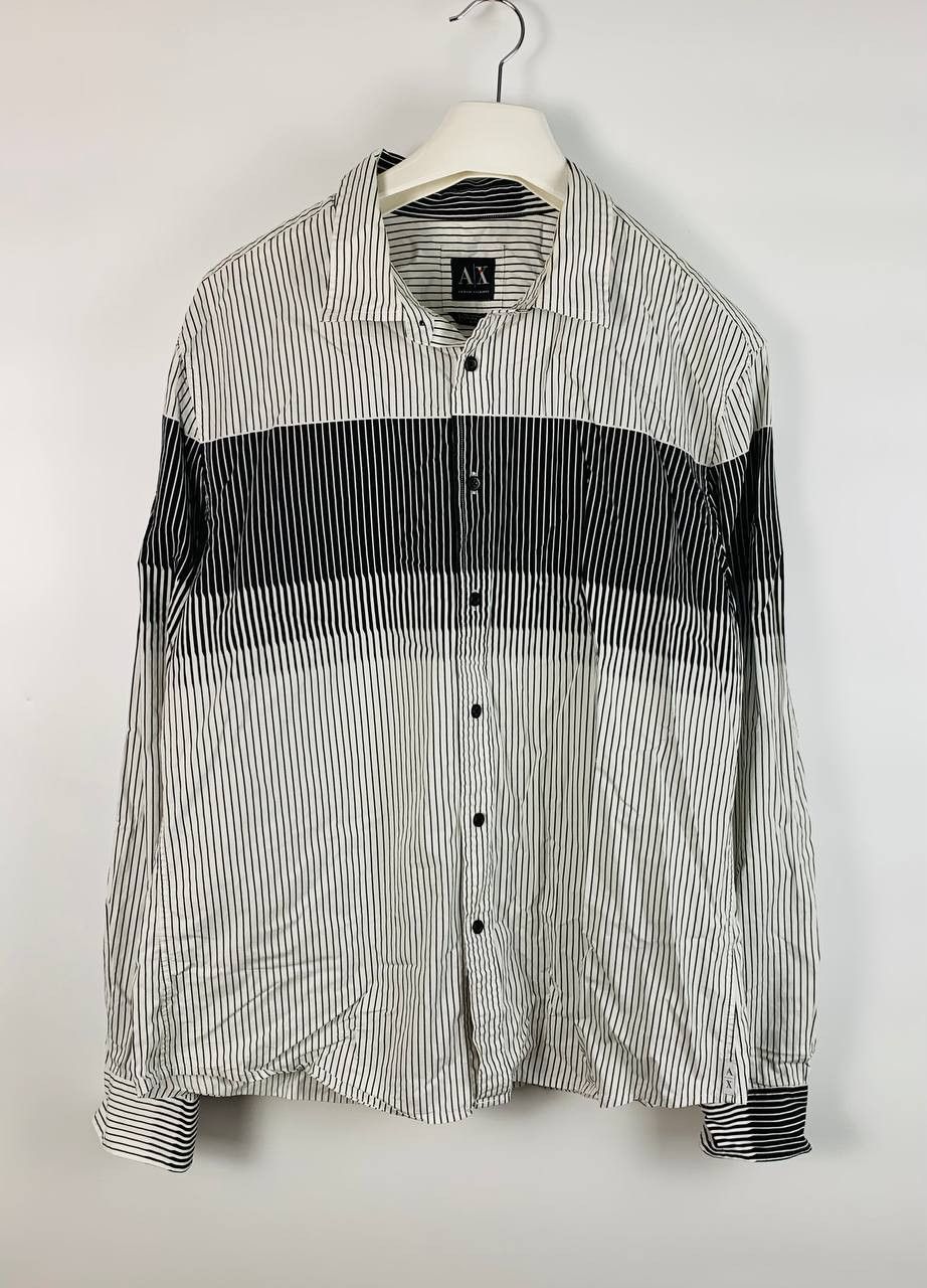 Armani Exchange Armani Exchange shirt button ups striped XL Size US XL / EU 56 / 4 - 1 Thumbnail