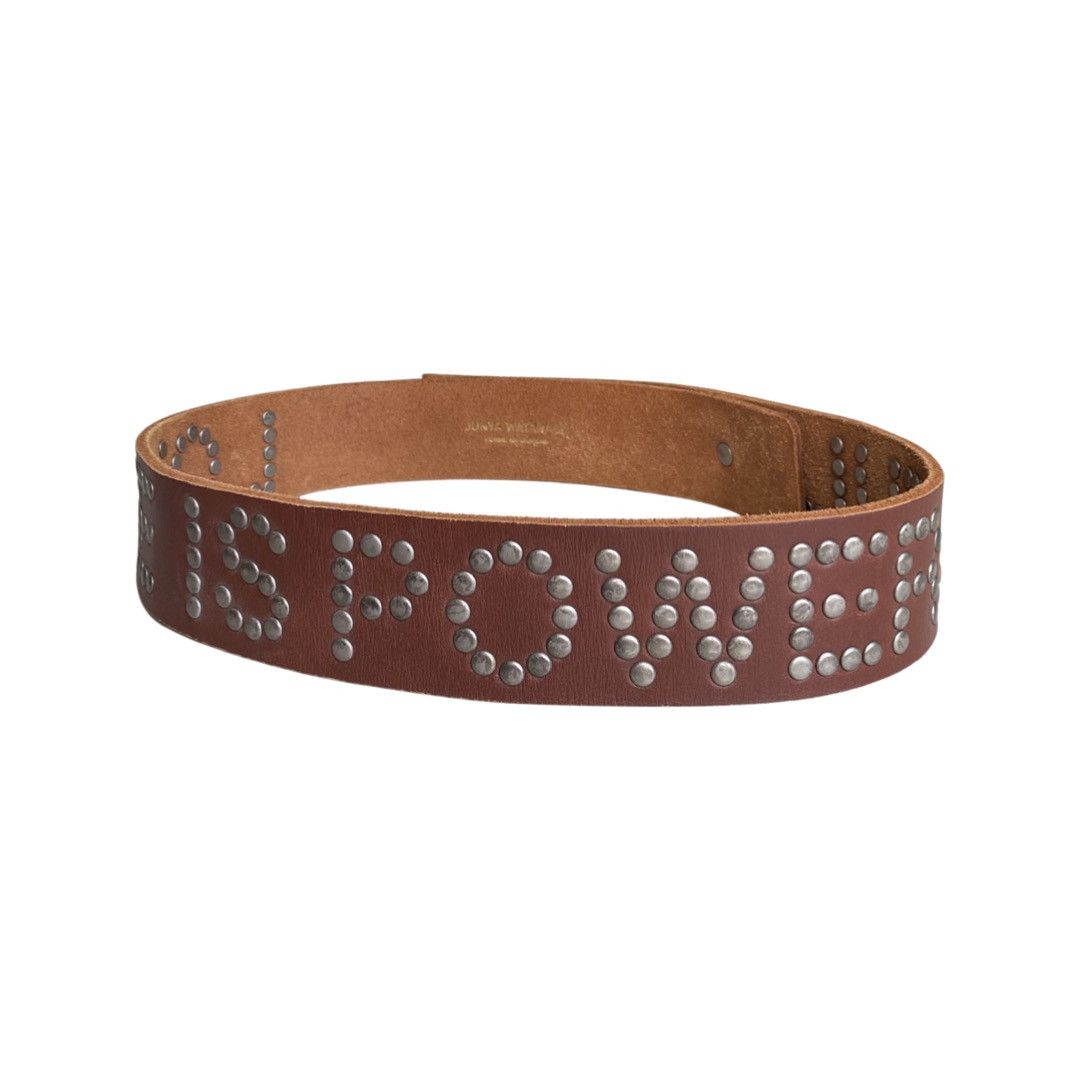 Junya Watanabe SS02 Runway Love is powerful rivet stud belt Size ONE SIZE - 3 Thumbnail