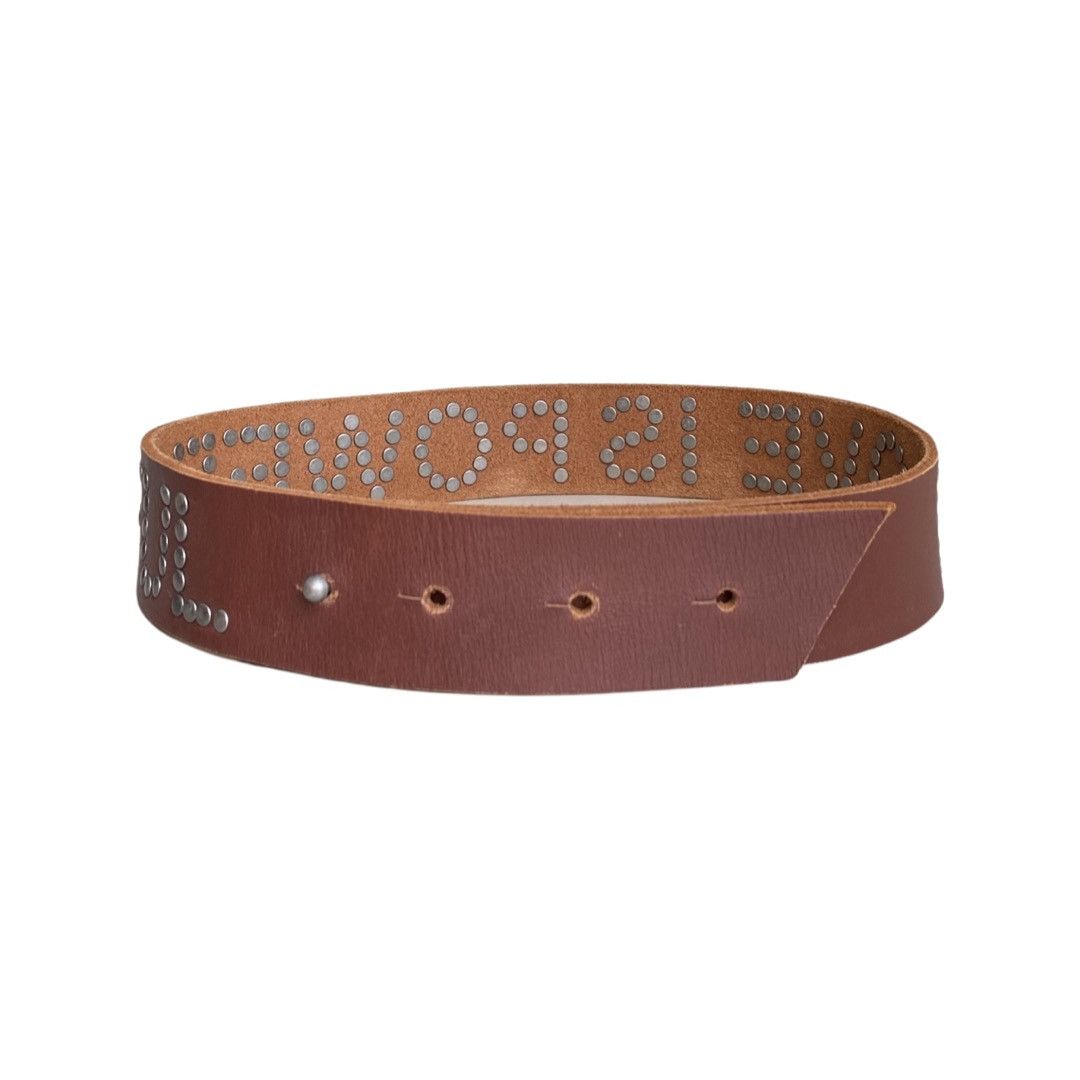 Junya Watanabe SS02 Runway Love is powerful rivet stud belt Size ONE SIZE - 4 Thumbnail