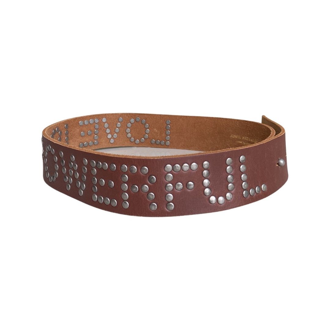 Junya Watanabe SS02 Runway Love is powerful rivet stud belt Size ONE SIZE - 2 Thumbnail